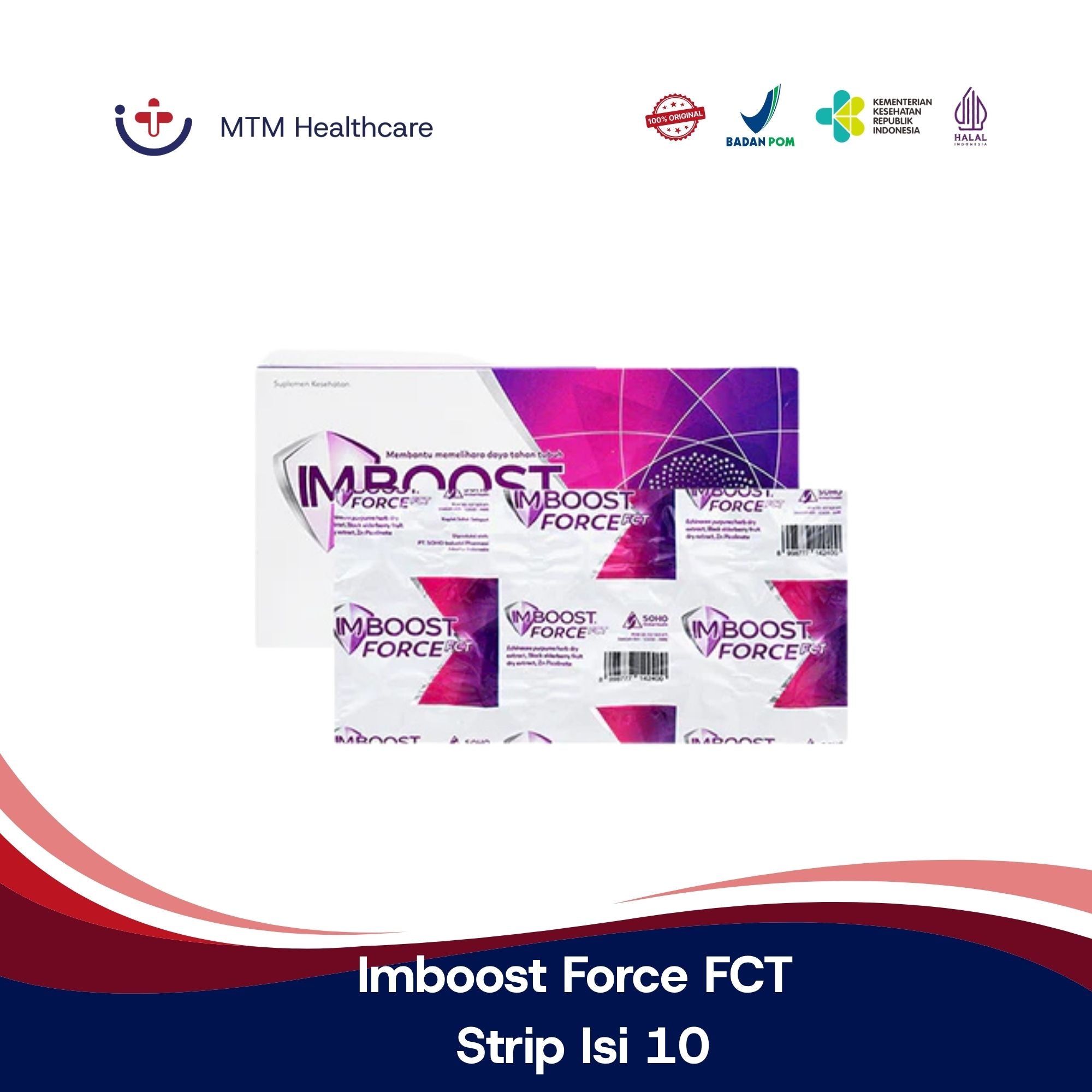 Imboost Force FCT Strip Isi 10 Tablet Vitamin Suplemen