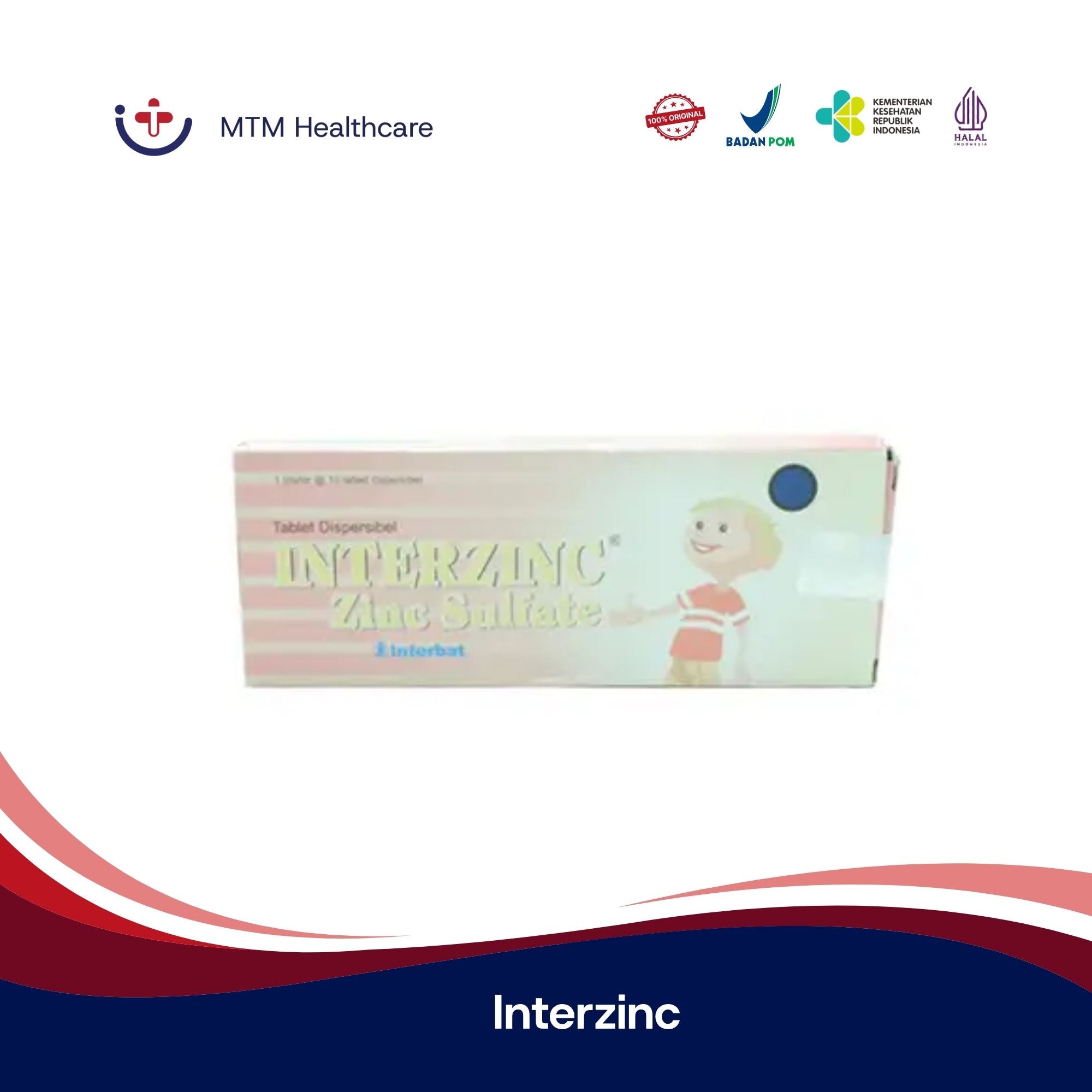 INTERZINC 20 MG STRIP 10 TABLET