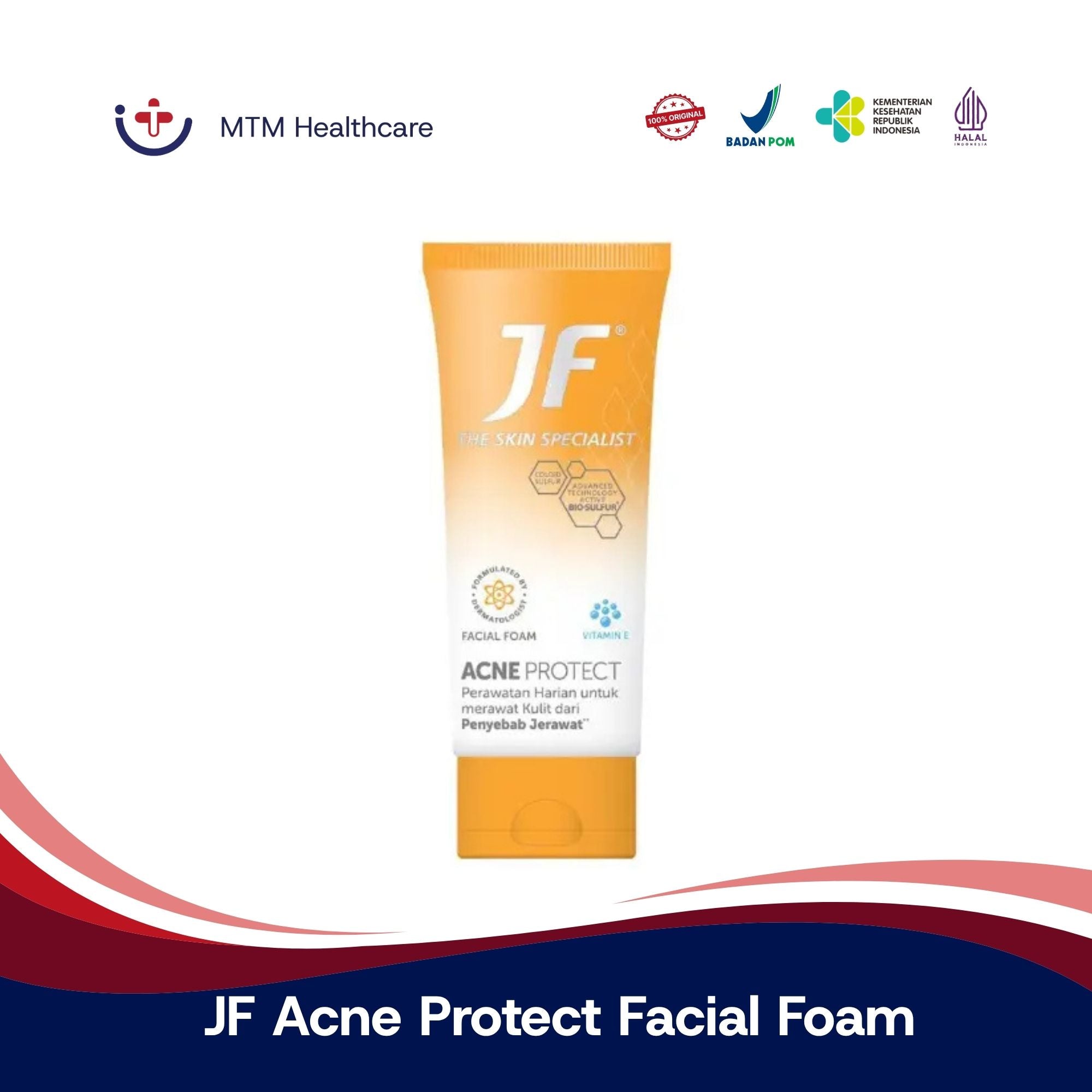 JF Acne Protect Facial Foam 70Gr