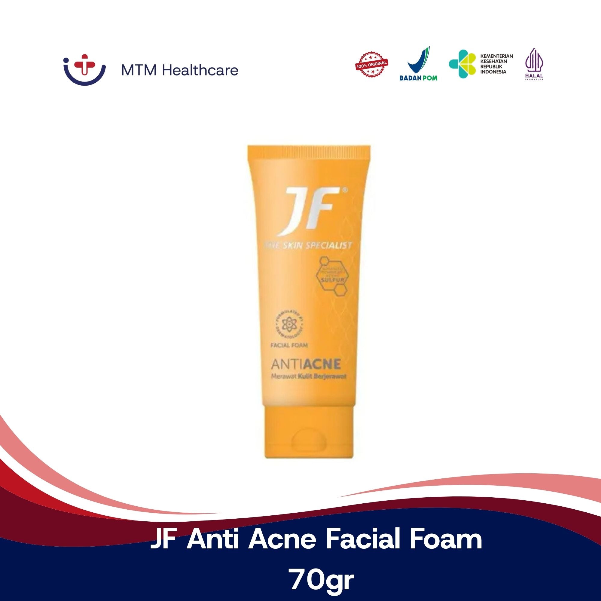 JF Anti Acne Facial Foam 70gr