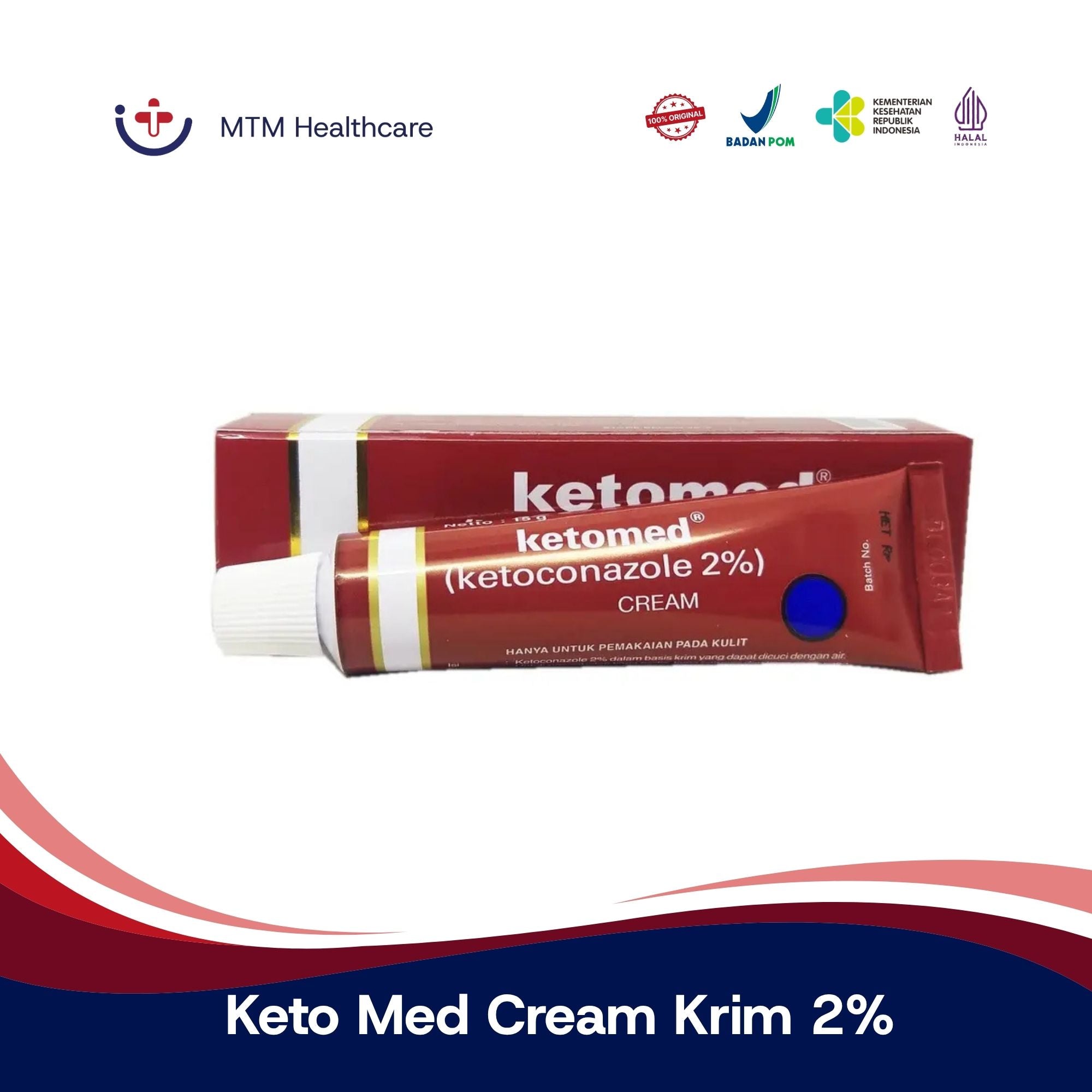 K e t o m e d Cream Krim 2% 15gr Tube
