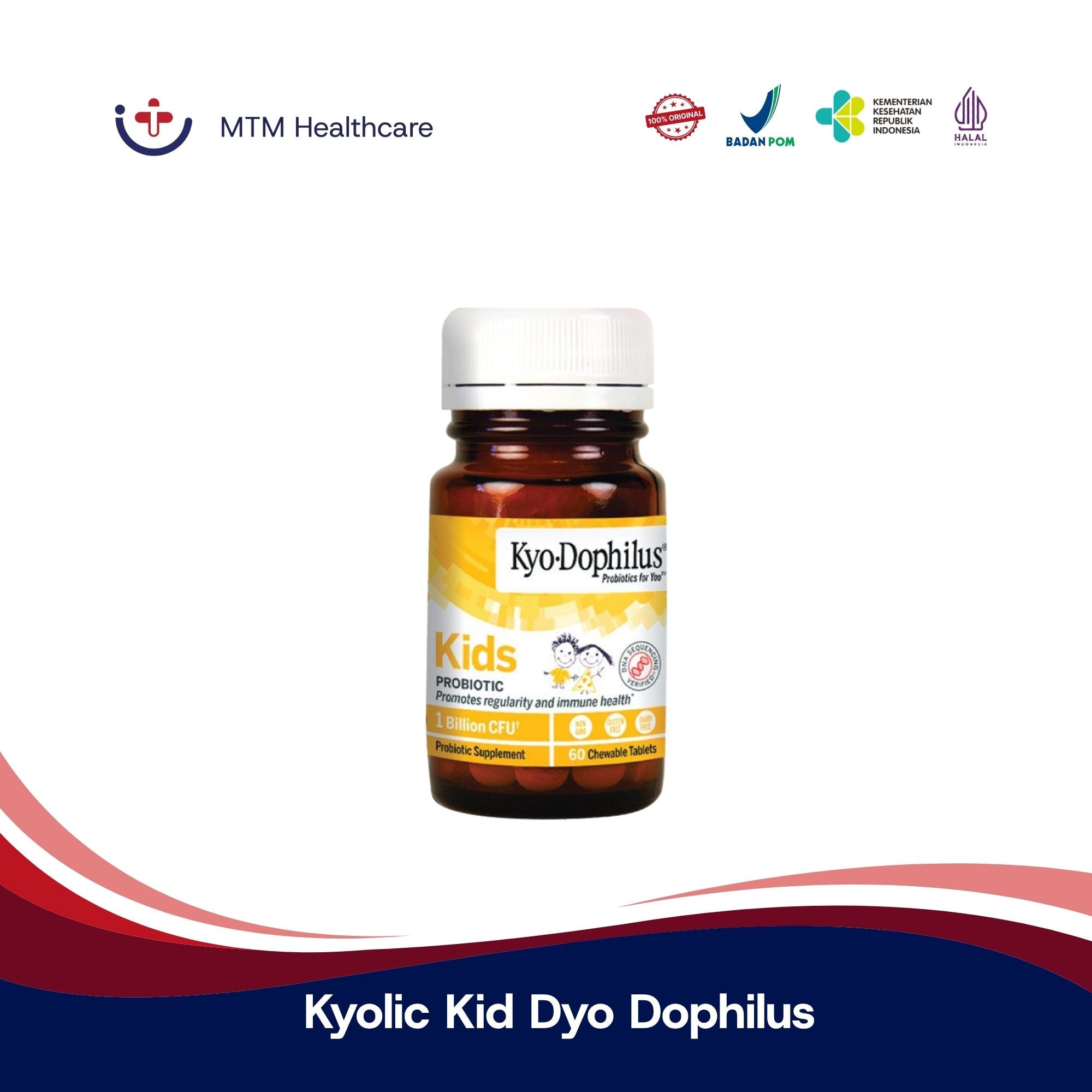 Kyolic Kid Dyo Dophilus Probiotic Isi 60 BPOM Vitamin Suplemen