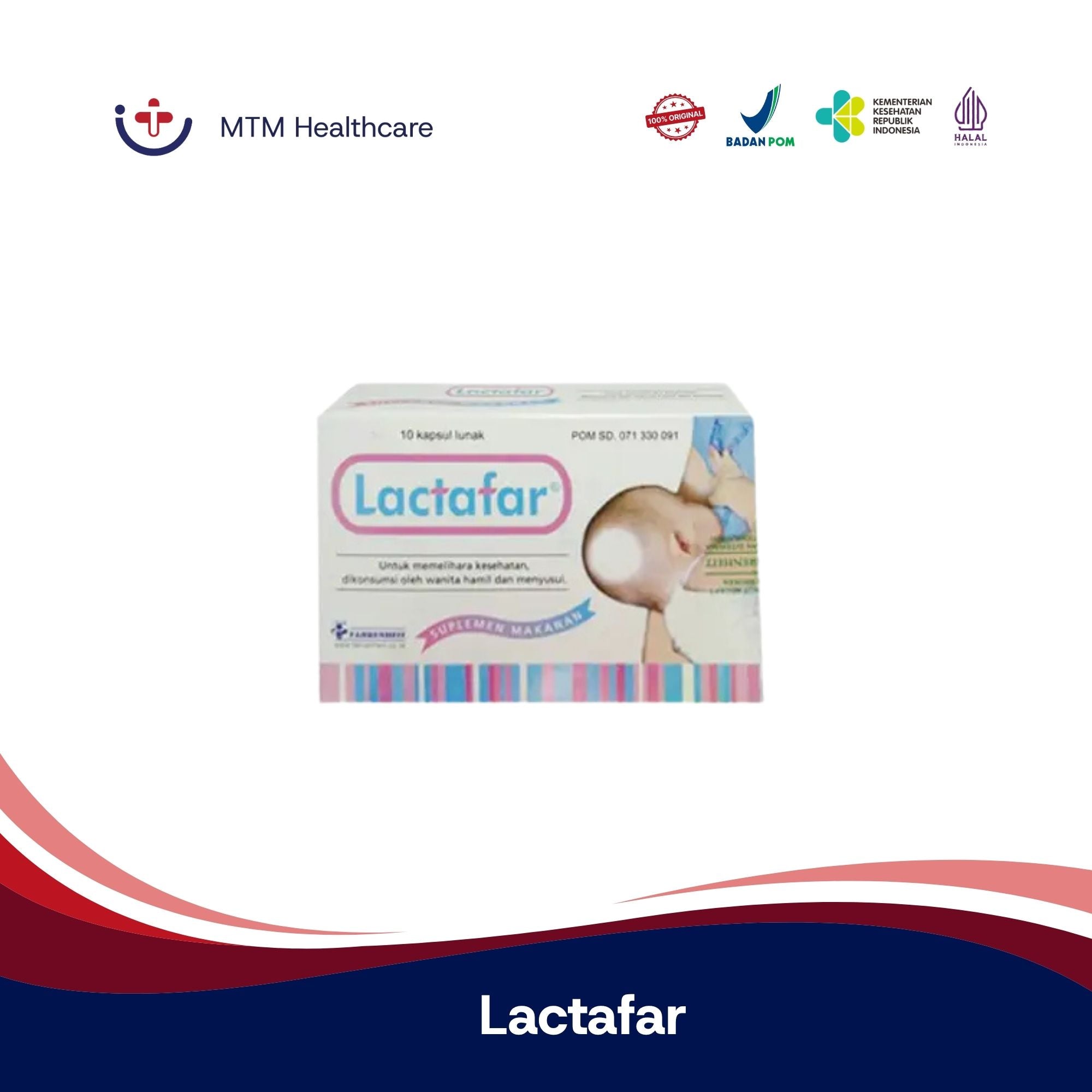 Lactafar Box Isi 30 Tablet Suplemen Kehamilan