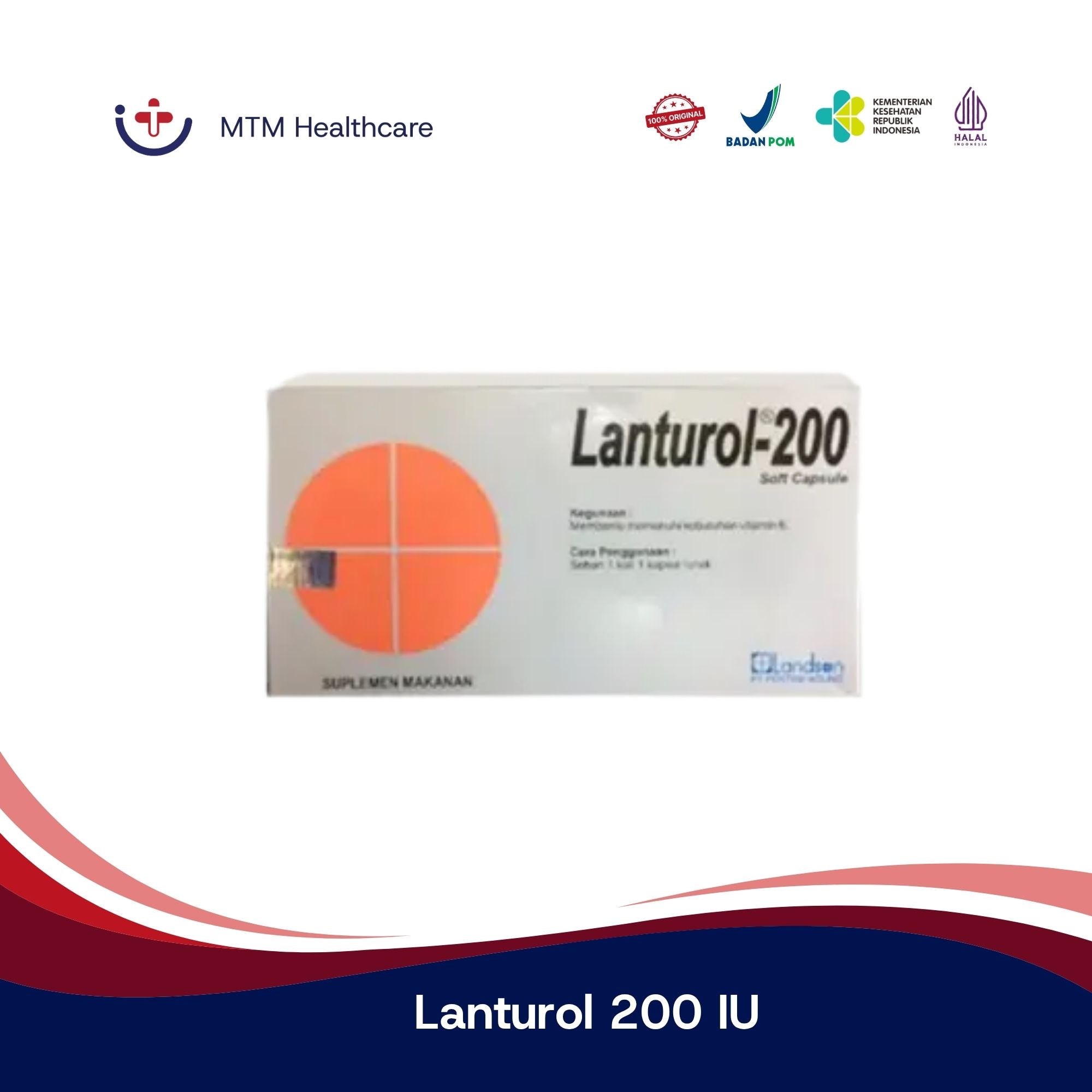 Lanturol 200 IU Isi 10 Tablet