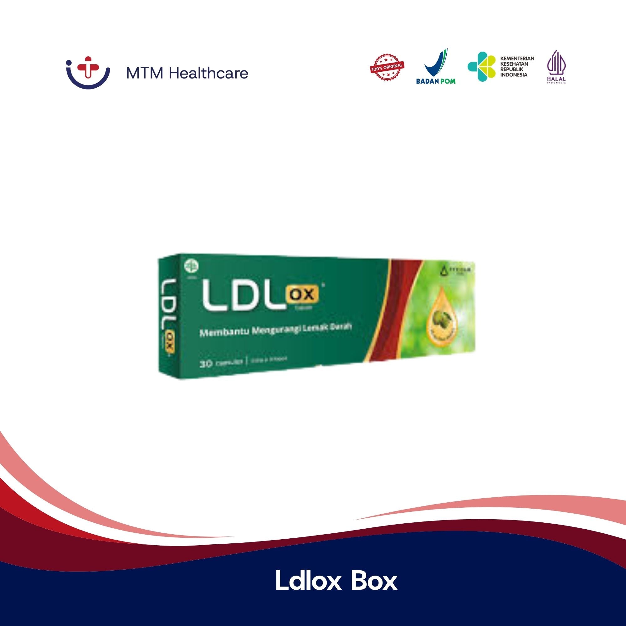 Ldlox Box Isi 30 Tablet Vitamin Suplemen