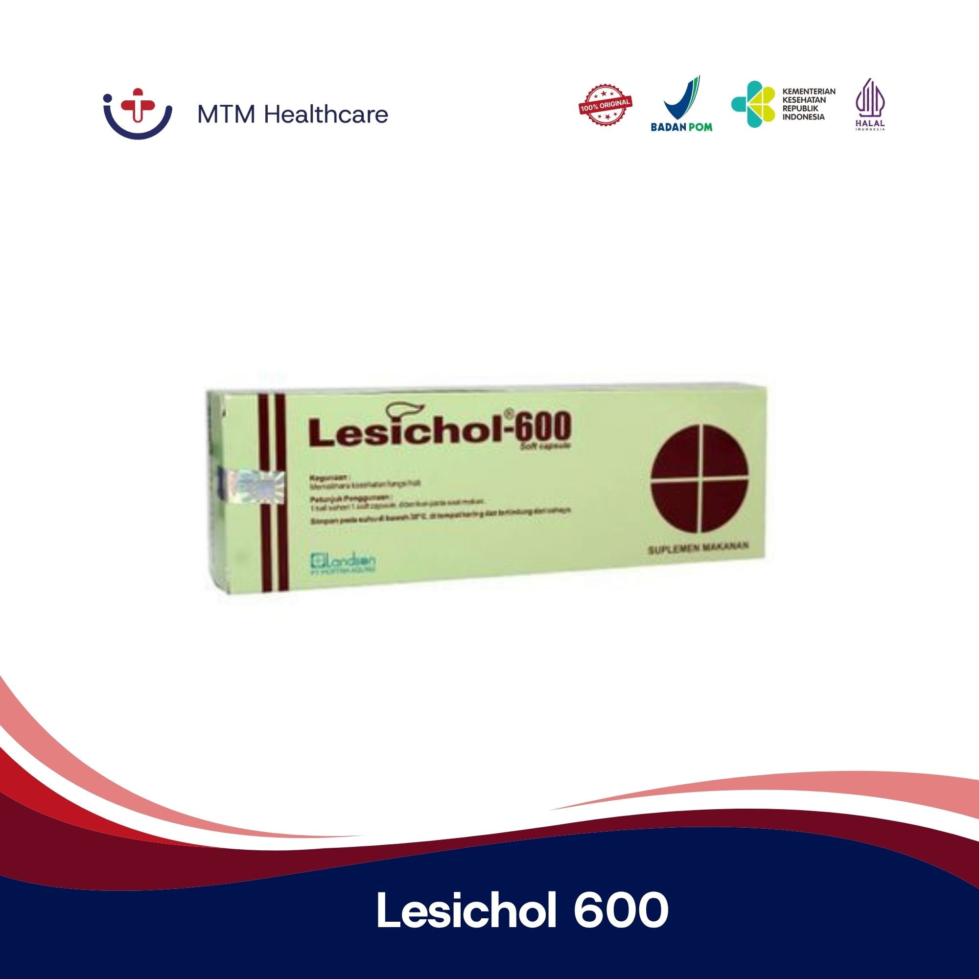 Lesichol 600 Box Isi 30 Tablet Vitamin Suplemen