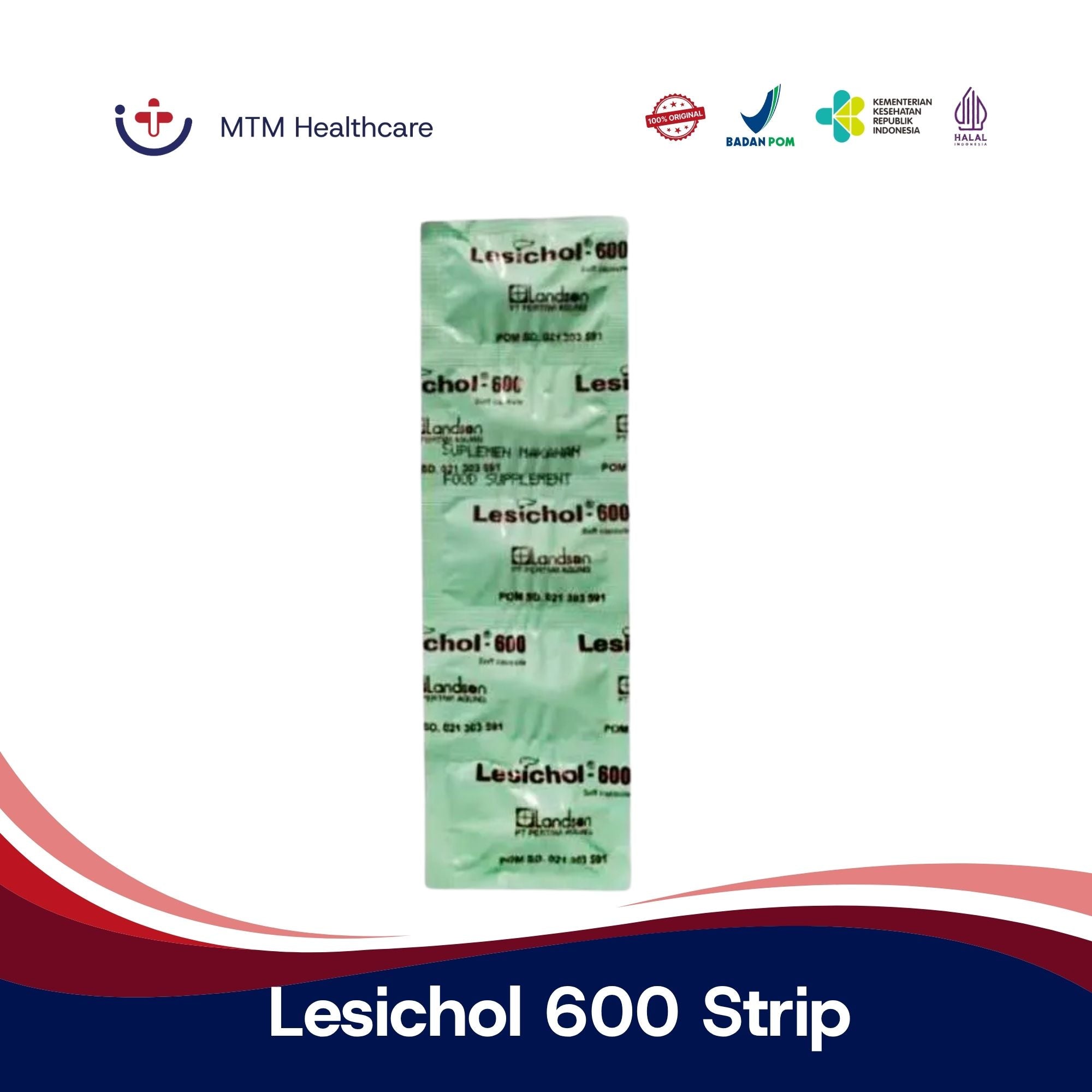 Lesichol 600 Strip Isi 5 Tablet