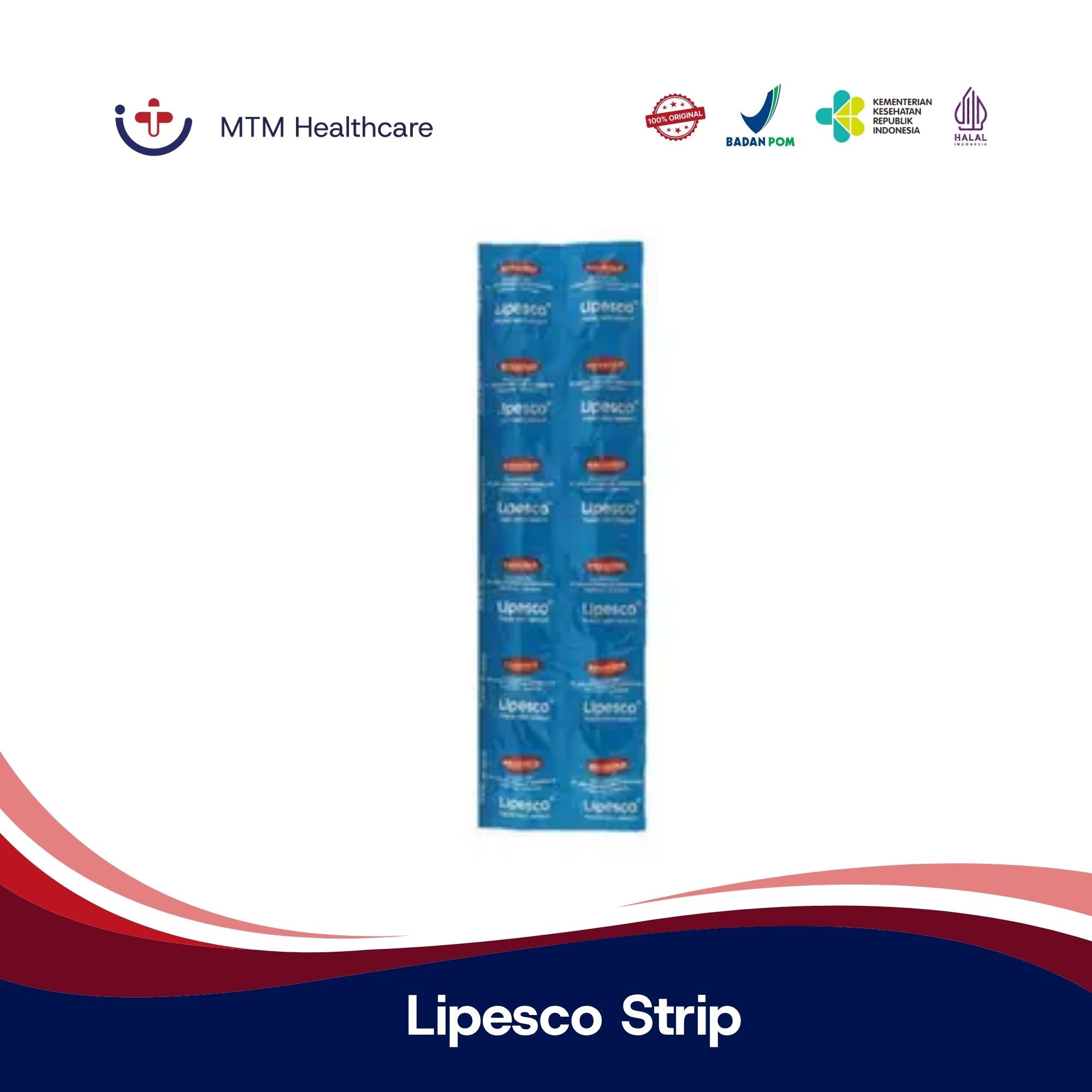 Lipesco Strip isi 10 Vitamin suplemen diabetes