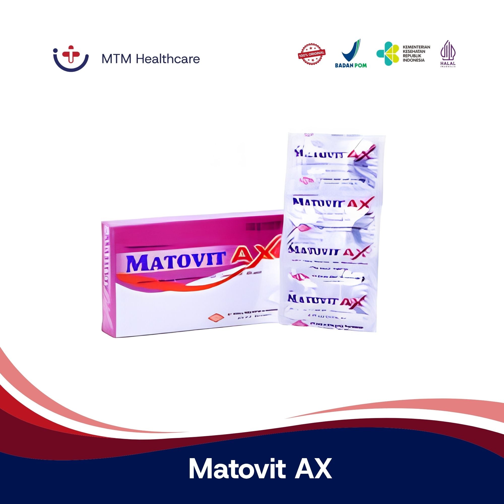 Matovit AX Vitamin Mata Suplemen Kesehatan Isi 18 Tablet