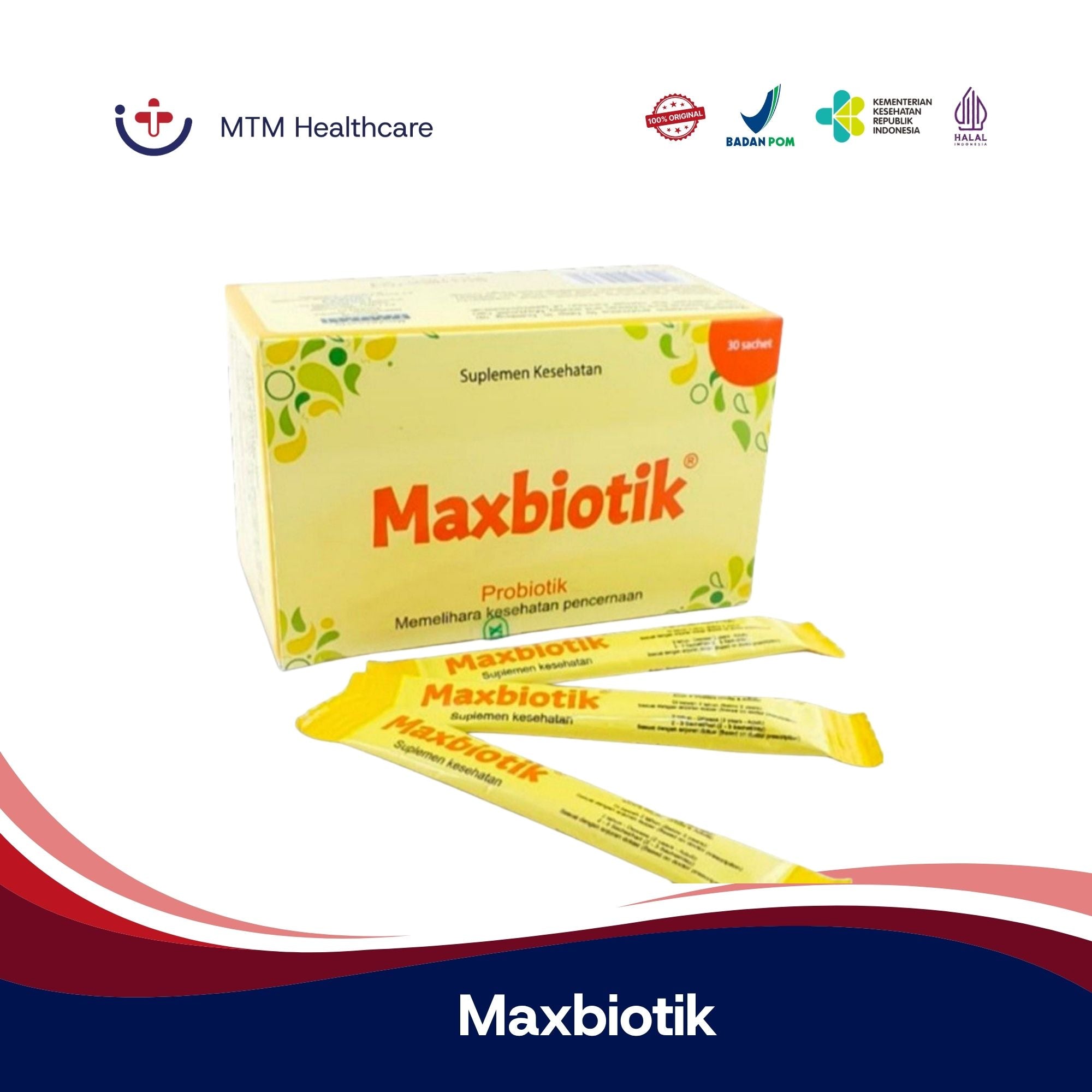 Maxbiotik isi 30 Sachet Probiotik Suplemen