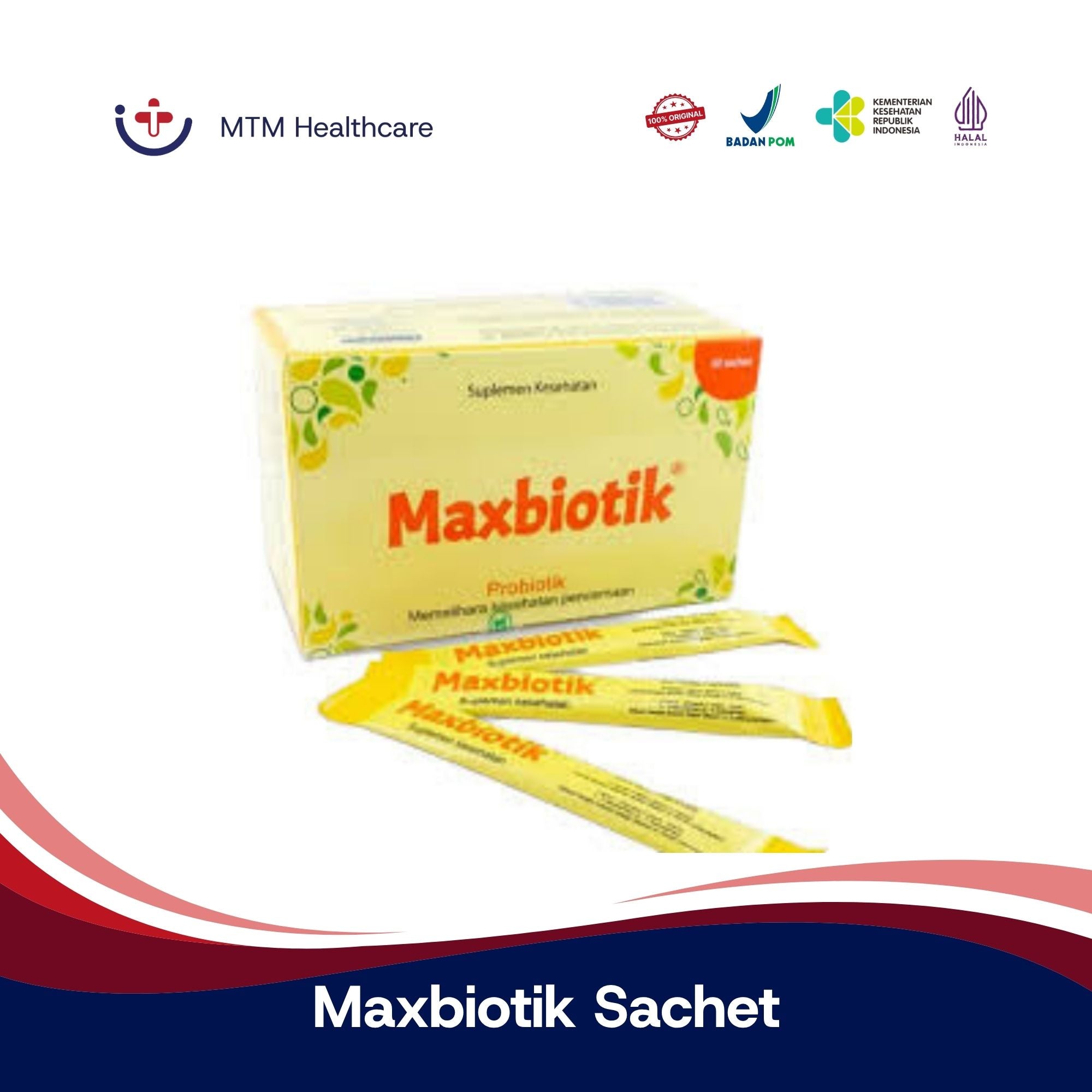 Maxbiotik Sachet Probiotik Suplemen Makanan