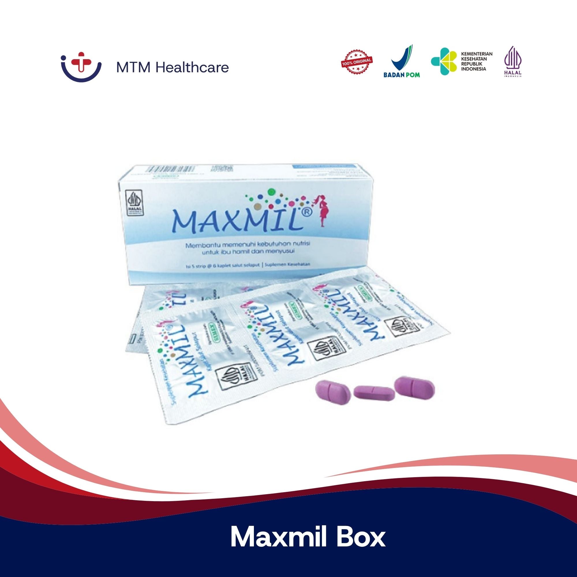 MAXMIL BOX ISI 30 KAPLET SALUT SELAPUT