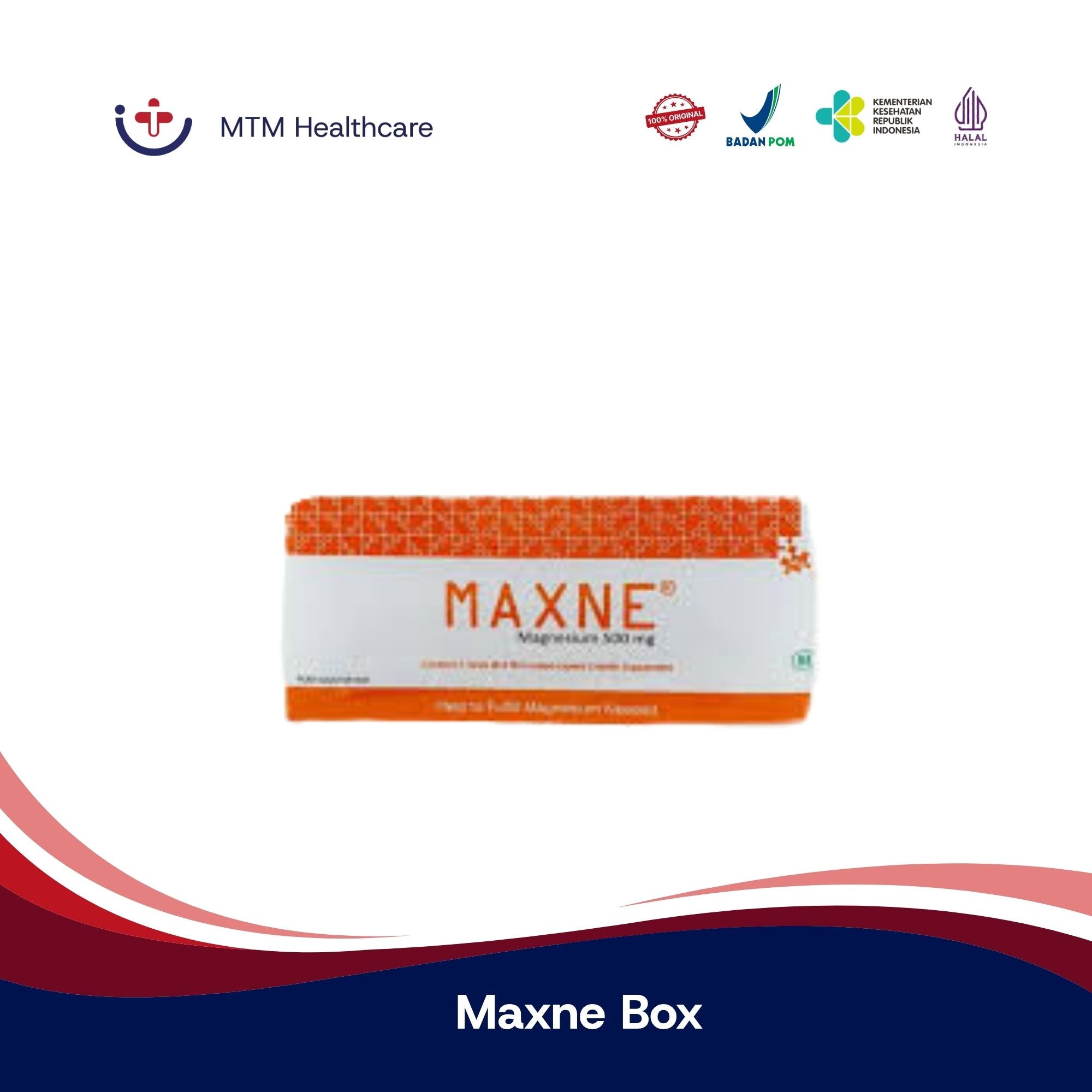 Maxne Box isi 30 Tablet / Kaplet Magnesium 350Mg