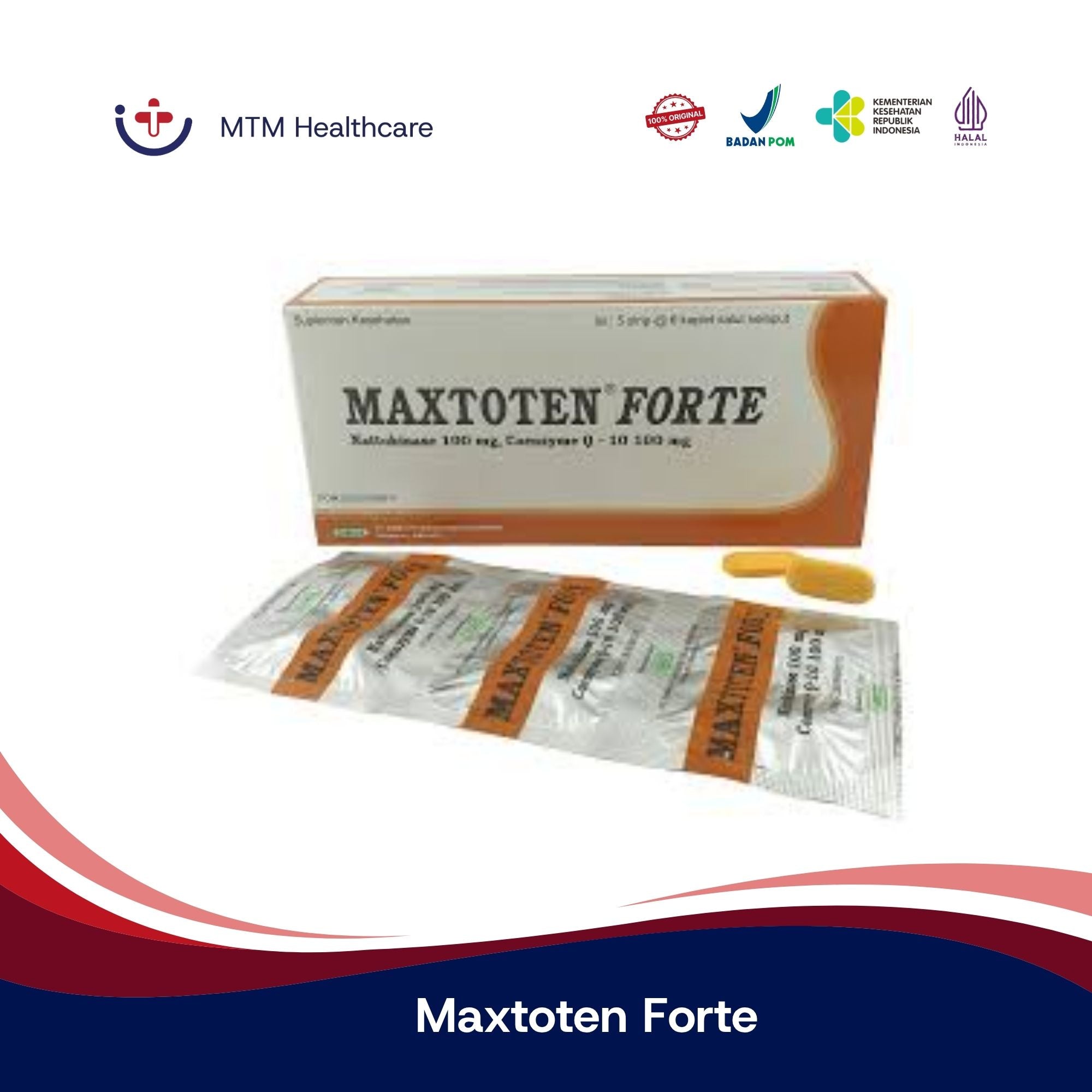 Maxtoten Forte Box Isi 30 Tablet Vitamin Suplemen