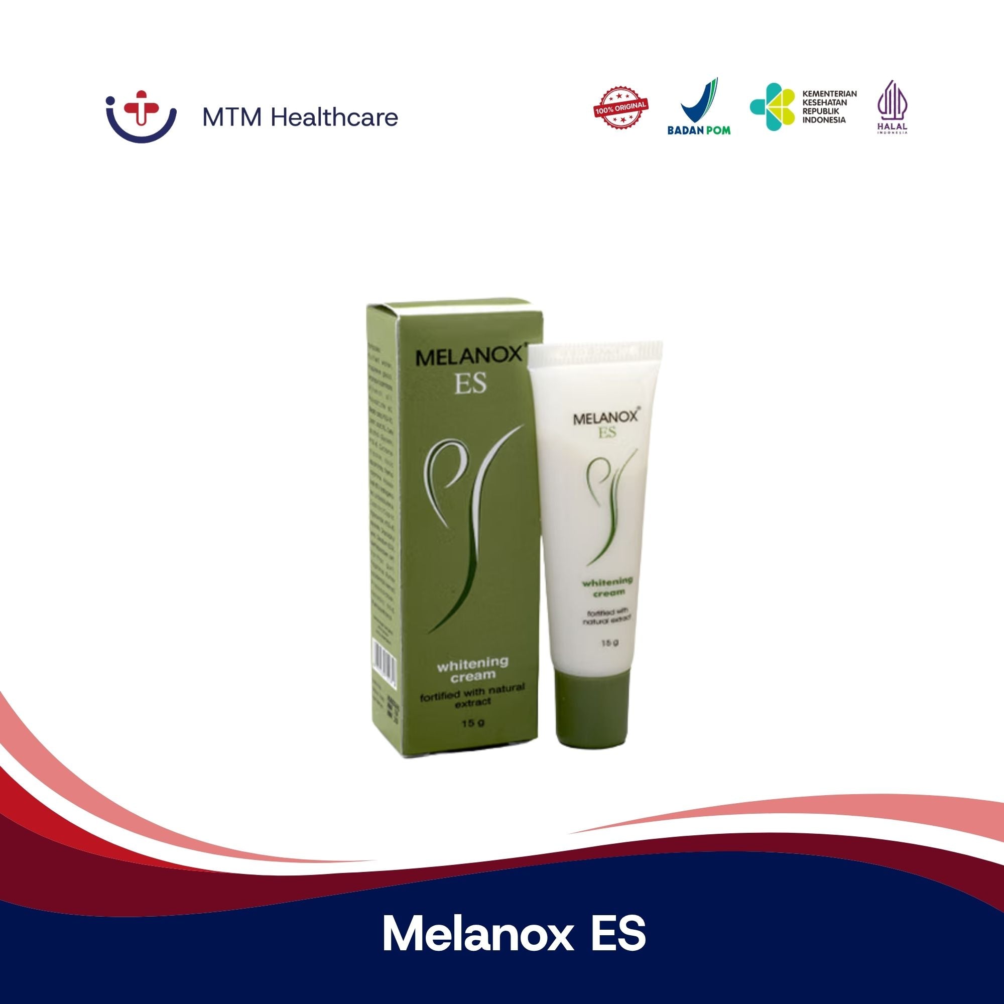 Melanox ES Whitening Cream Krim 15Gram