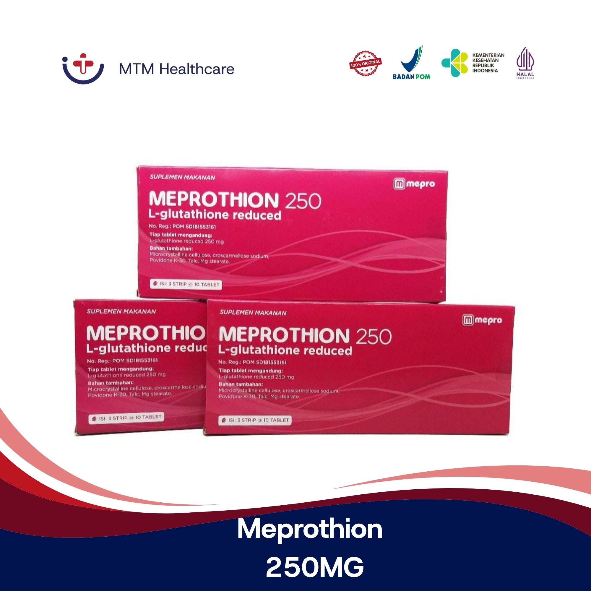 Meprothion 250Mg Strip Isi 10 Tablet Vitamin Suplemen