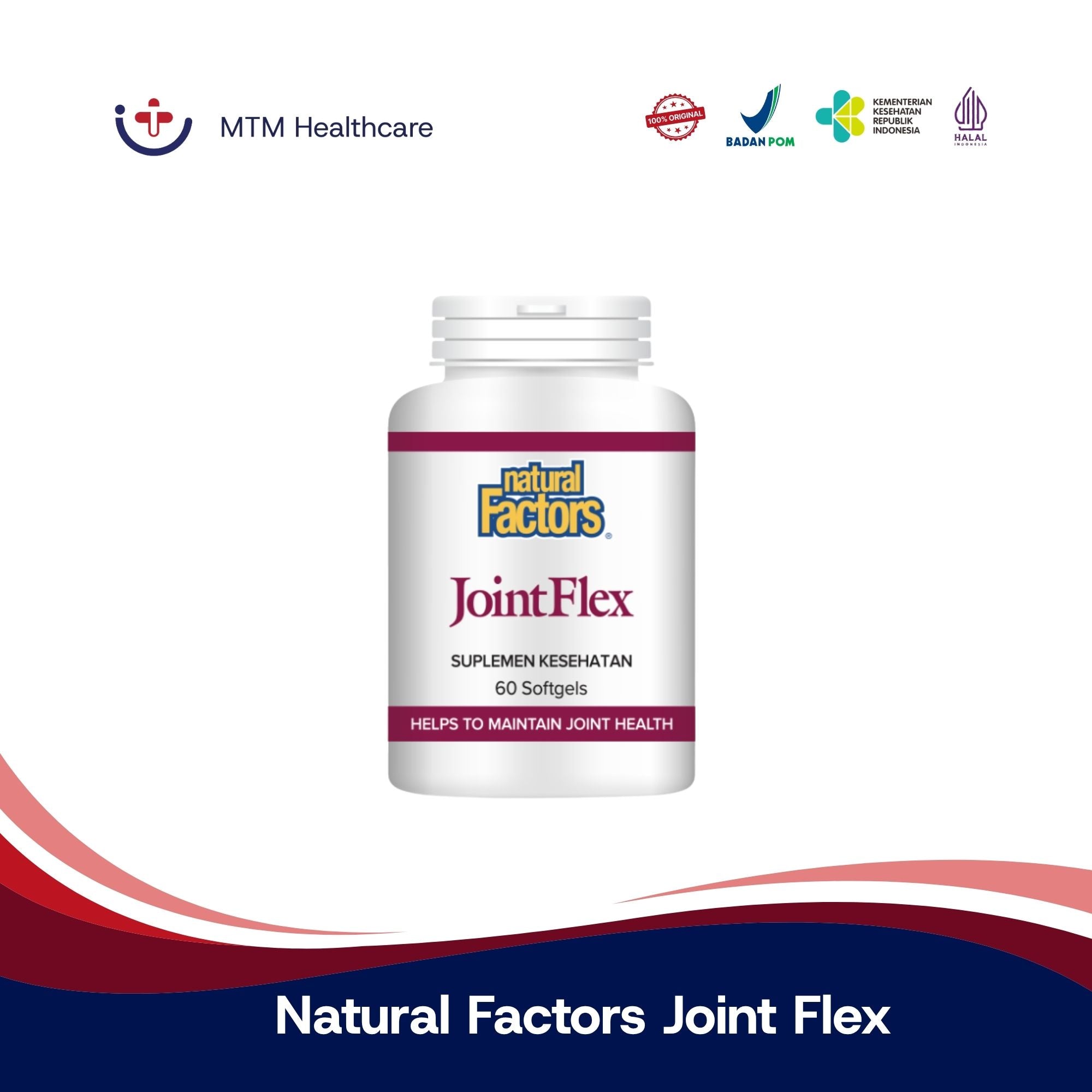 Natural Factors Joint Flex Isi 60 Tablet Suplemen