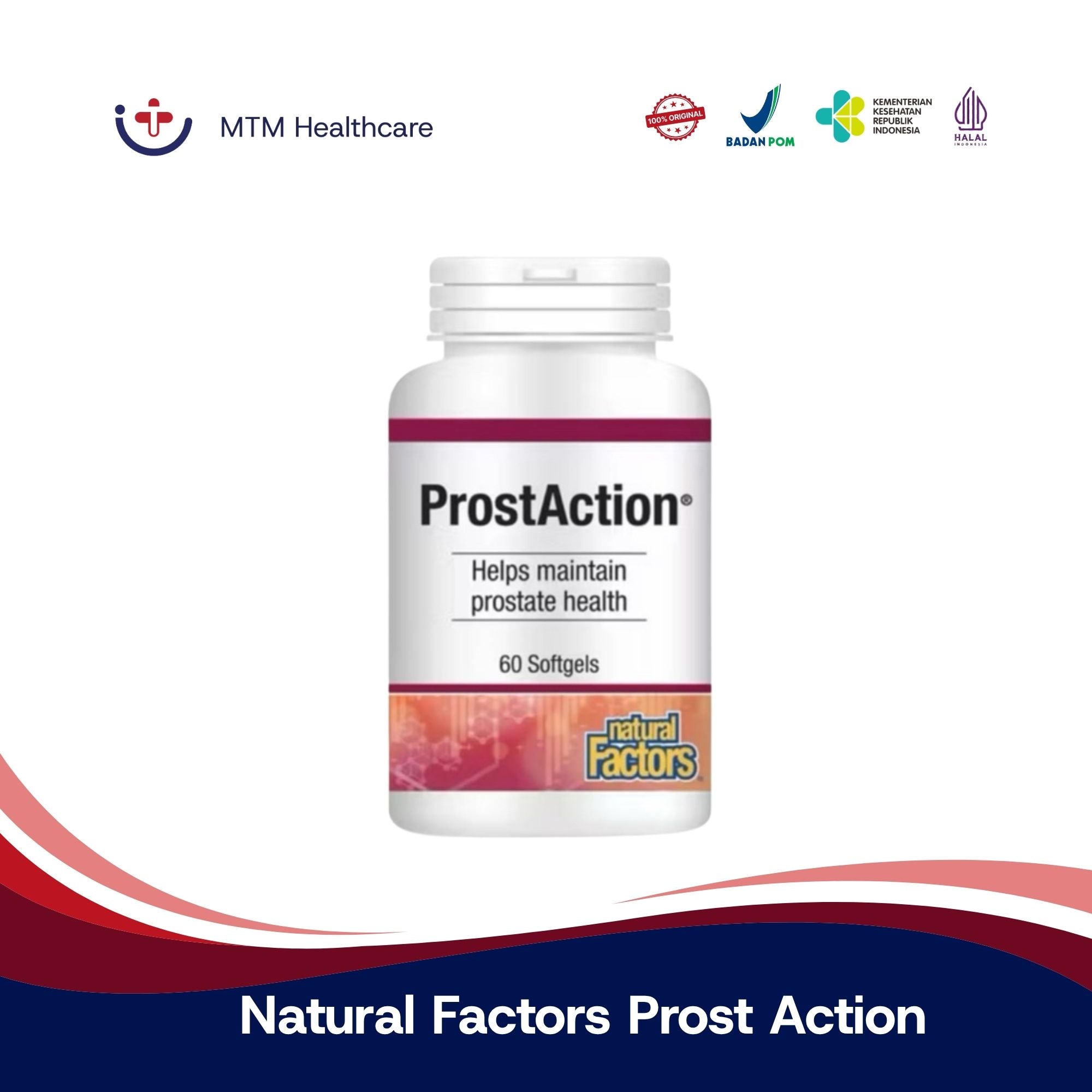 Natural Factors Prost Action / Prost Care Isi 60 Softgels