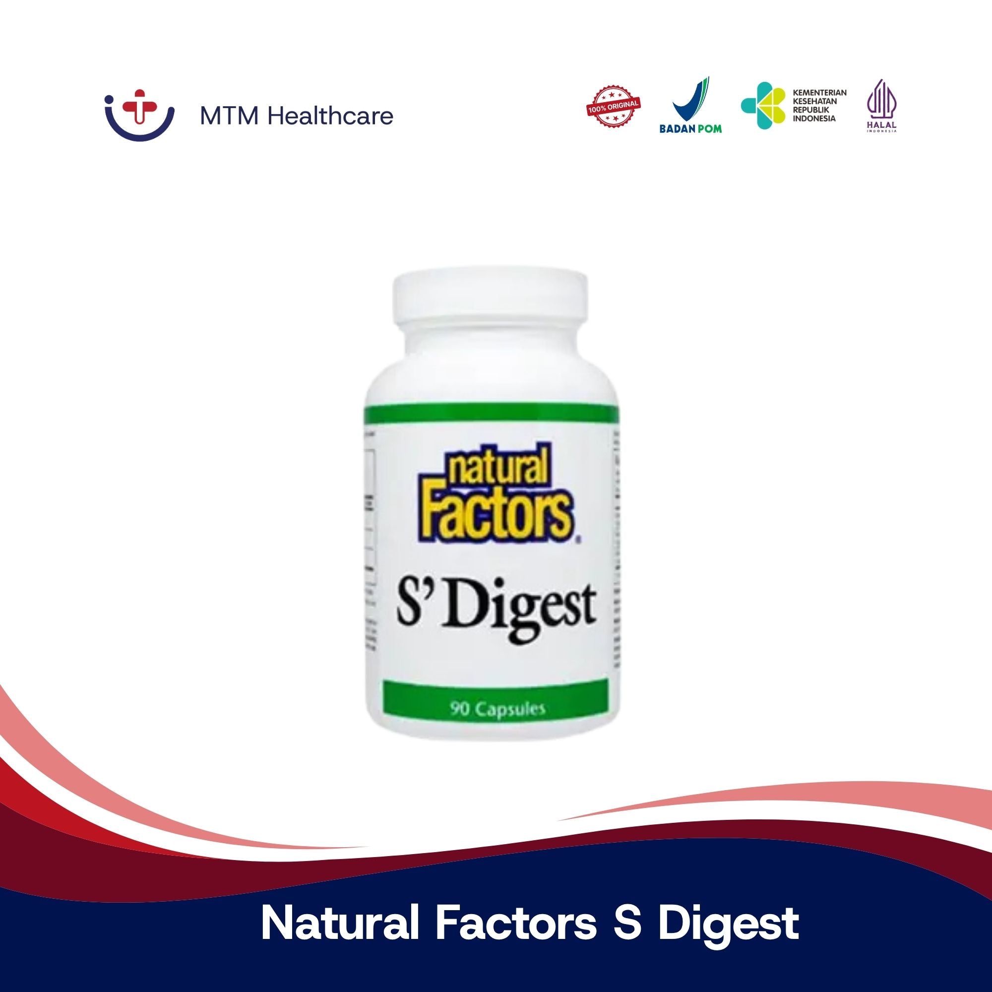 Natural Factors S Digest Isi 90 Kapsul