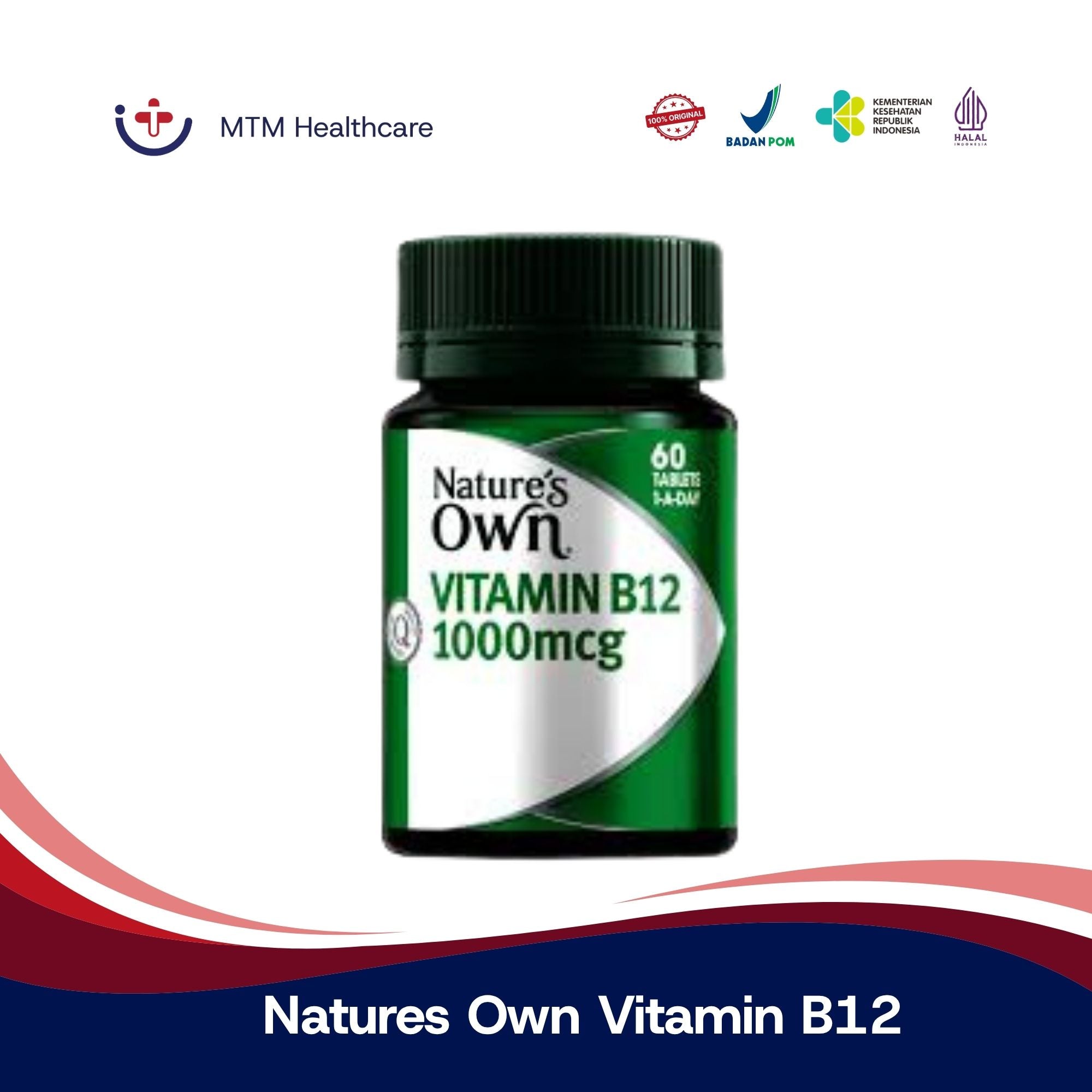 Natures Own Vitamin B12 1000MCG Original Australia