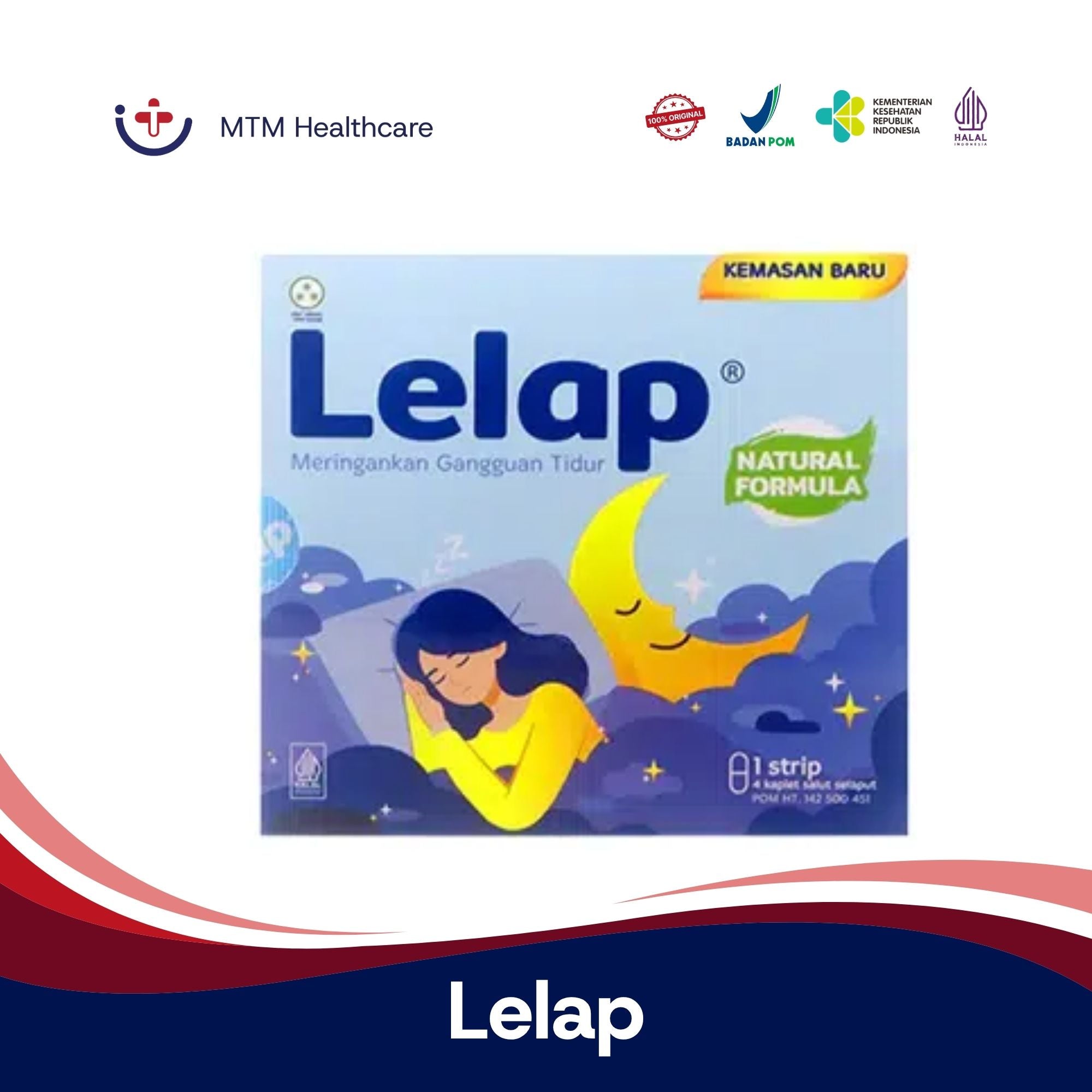 Lelap Isi 4 Tablet Herbal