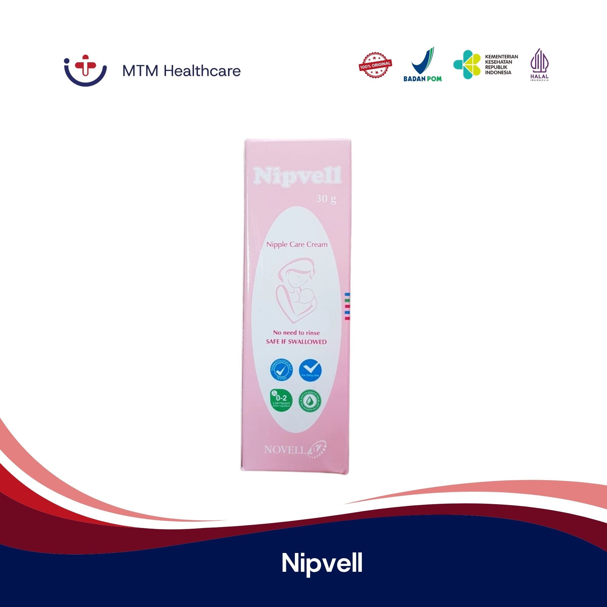 Nipvell Cream 30Gram Tube