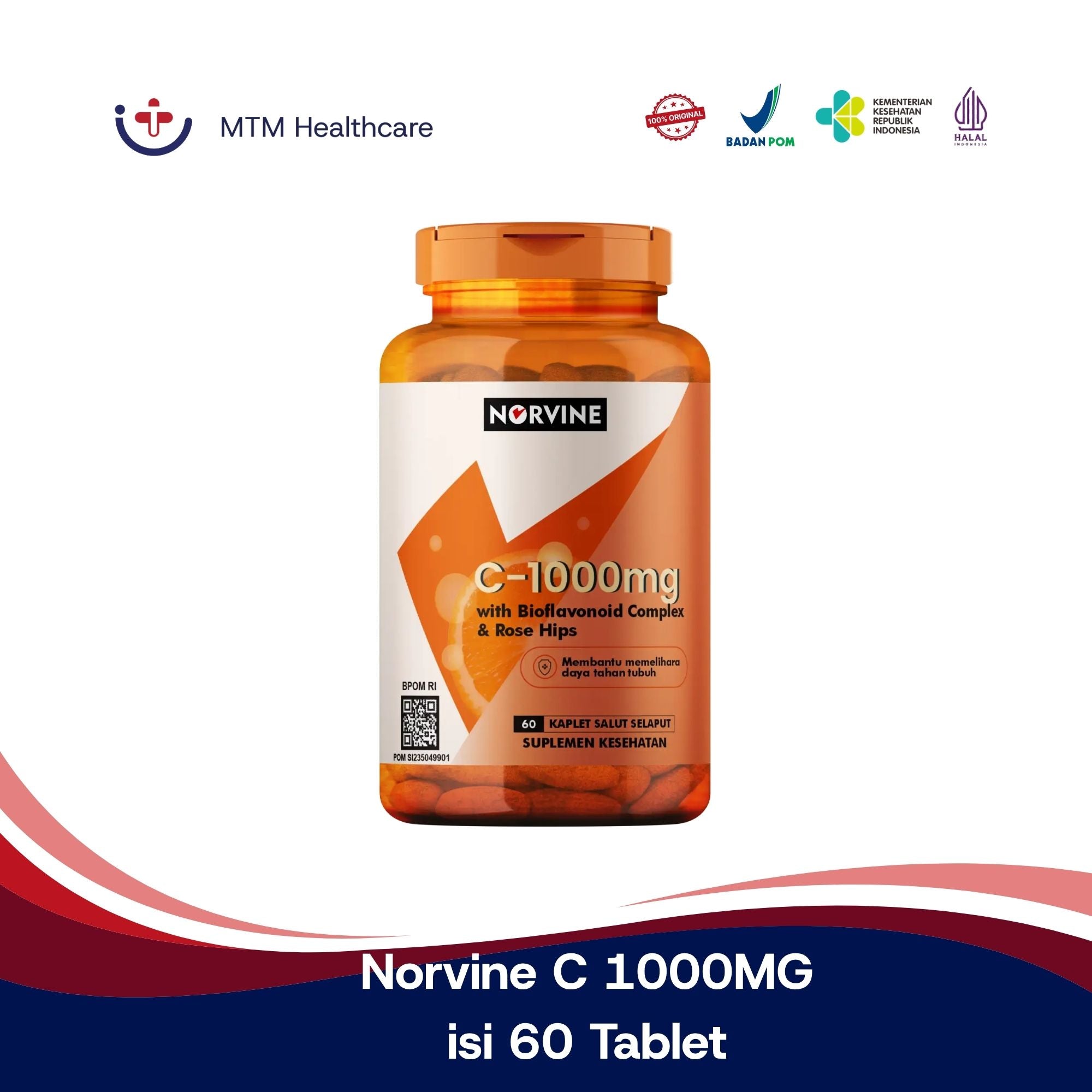 Norvine C 1000MG Botol Isi 60 Tablet