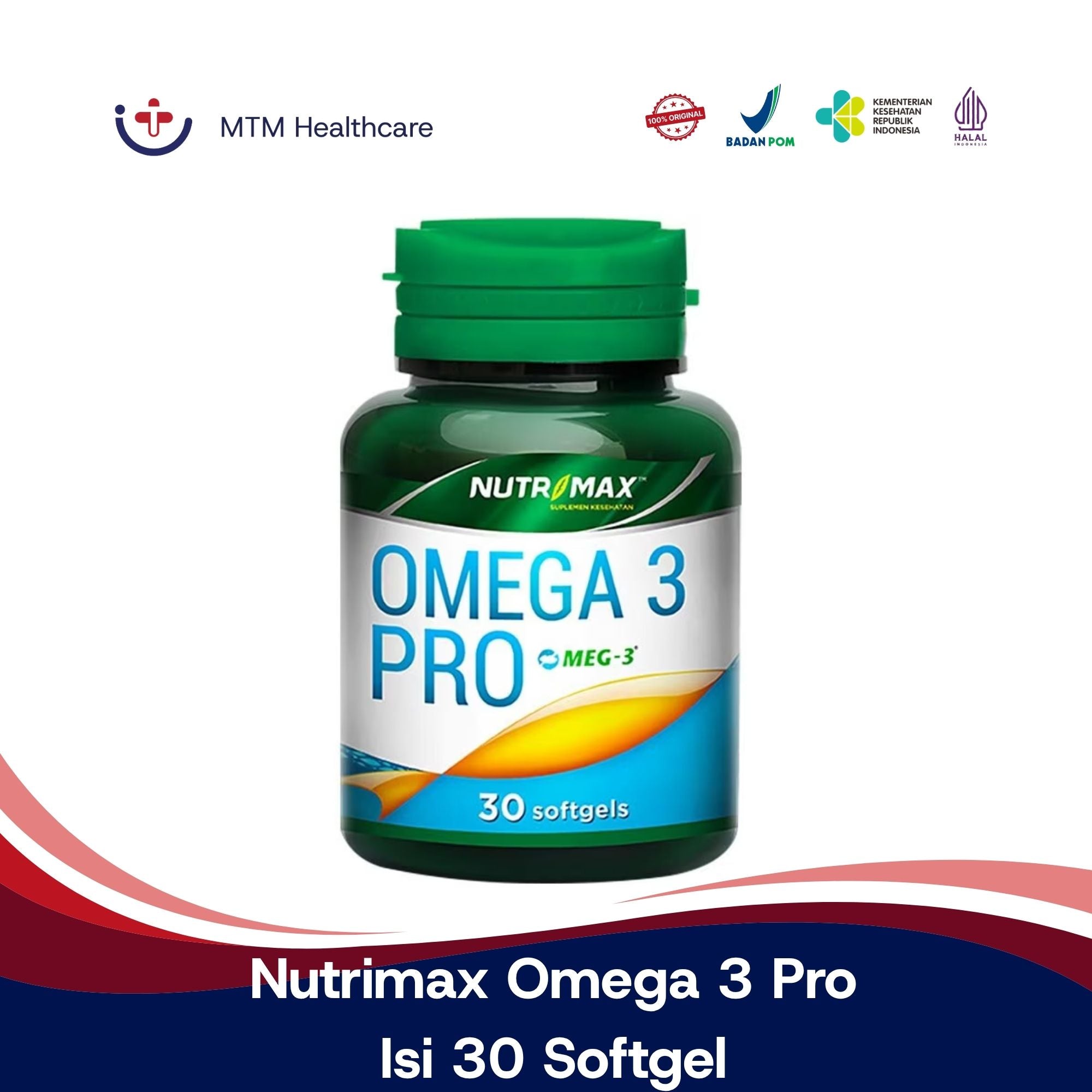 Nutrimax Omega 3 Pro Isi 30 Softgel Vitamin Suplemen