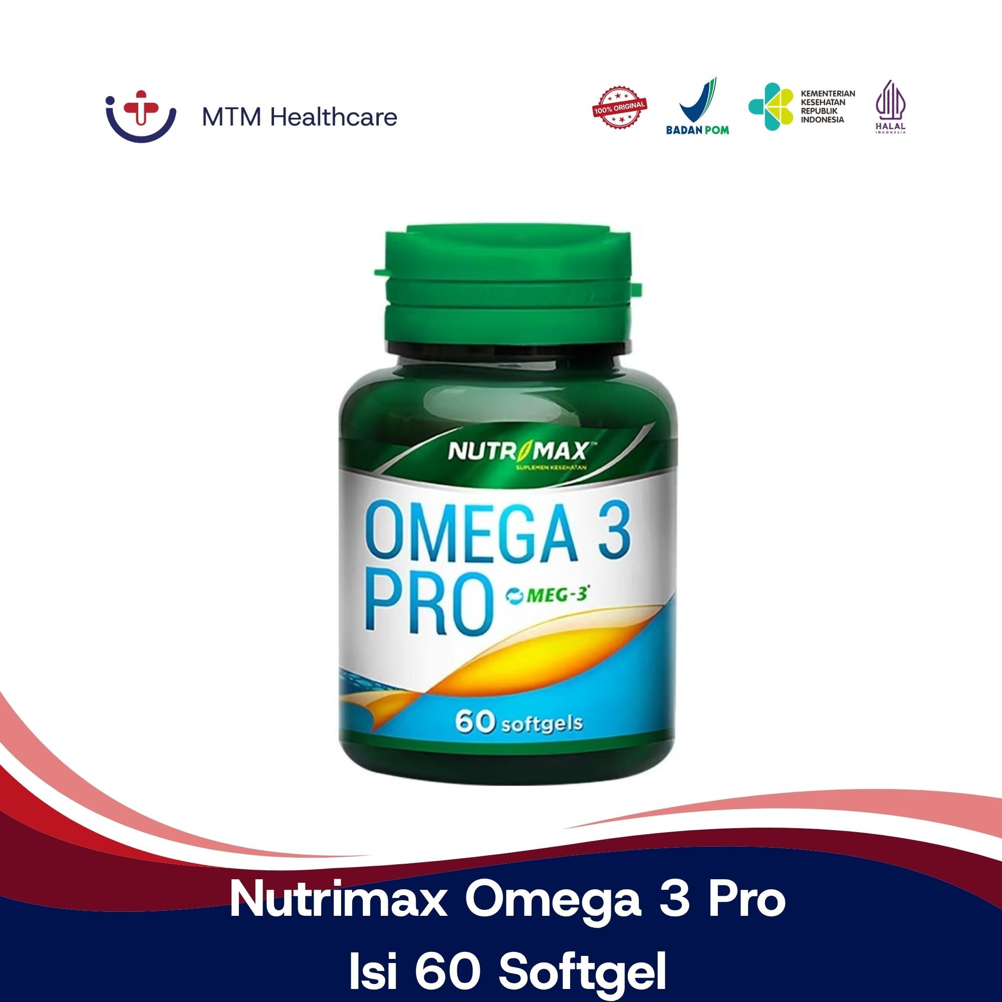 Nutrimax Omega 3 Pro Softgels Isi 60 Softgels Vitamin Suplemen