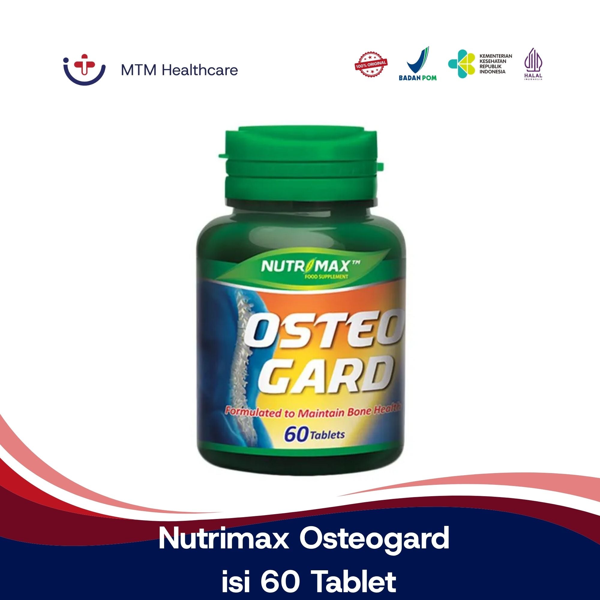 Nutrimax Osteogard isi 60 Tablet Vitamin Suplemen