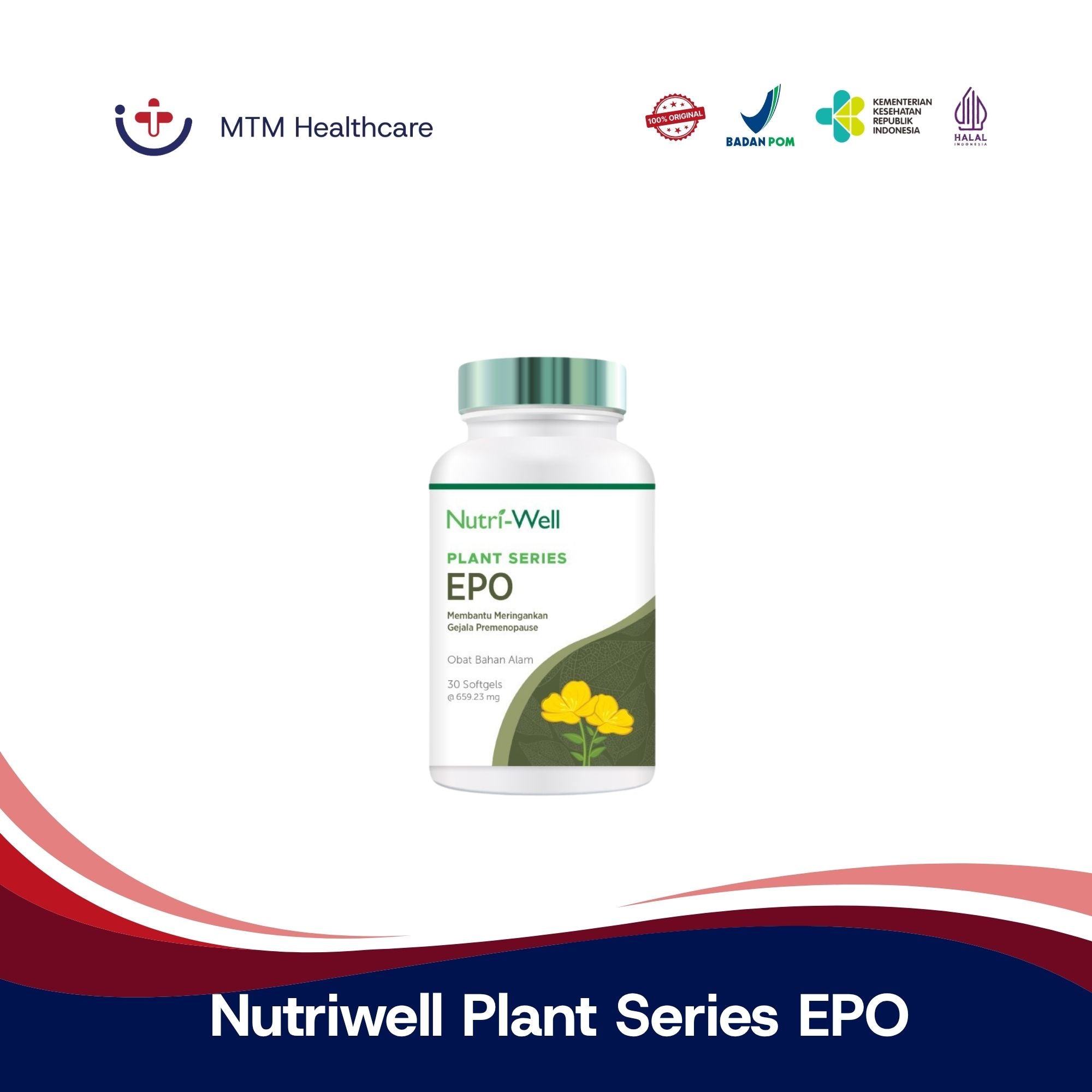 Nutriwell Plant Series EPO 30 Softgels BPOM Multivitamin
