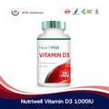 Nutriwell Vitamin D3 1000IU BPOM 90 Softgels Multivitamin Kesehatan
