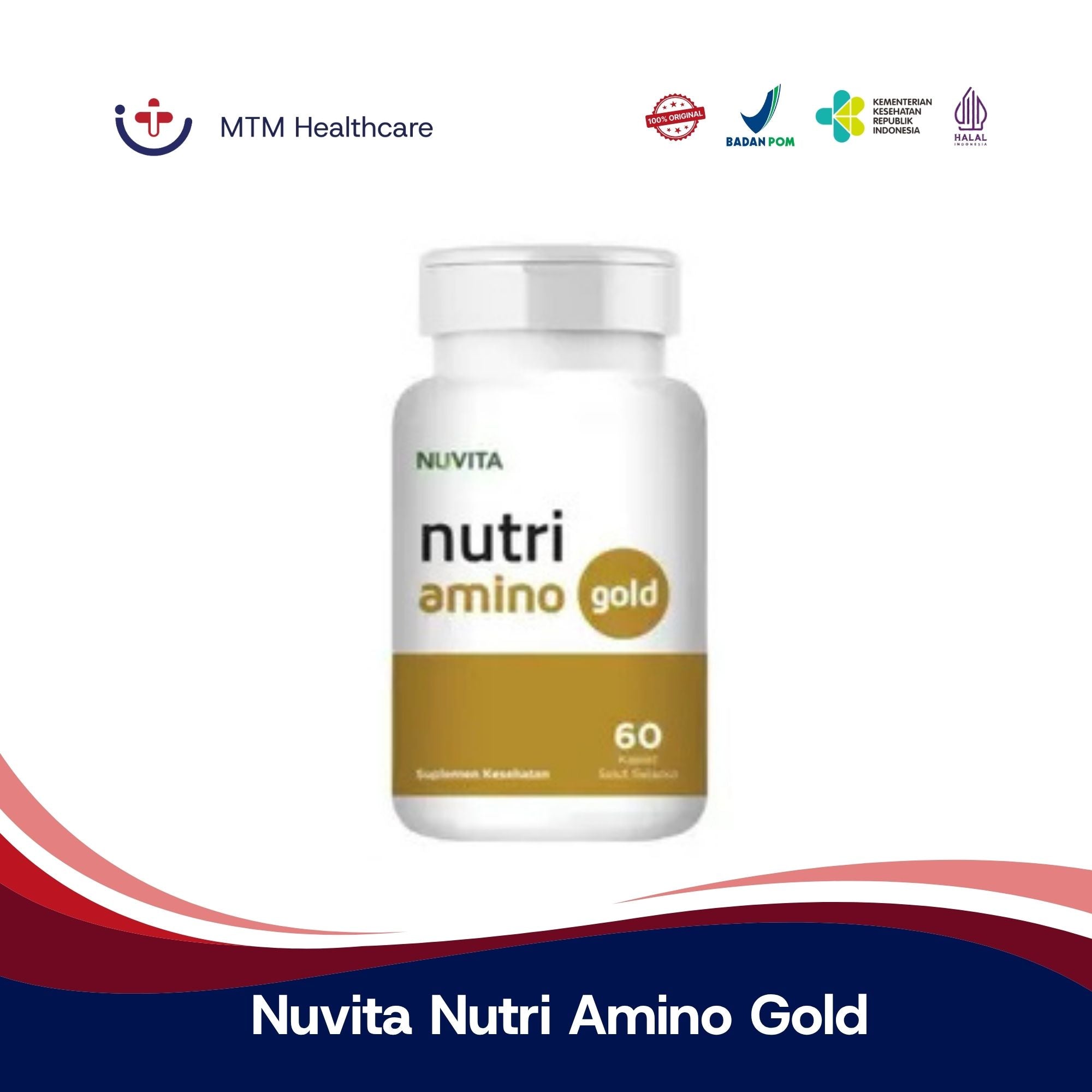 Nuvita Nutri Amino Gold Isi 60 Kaplet