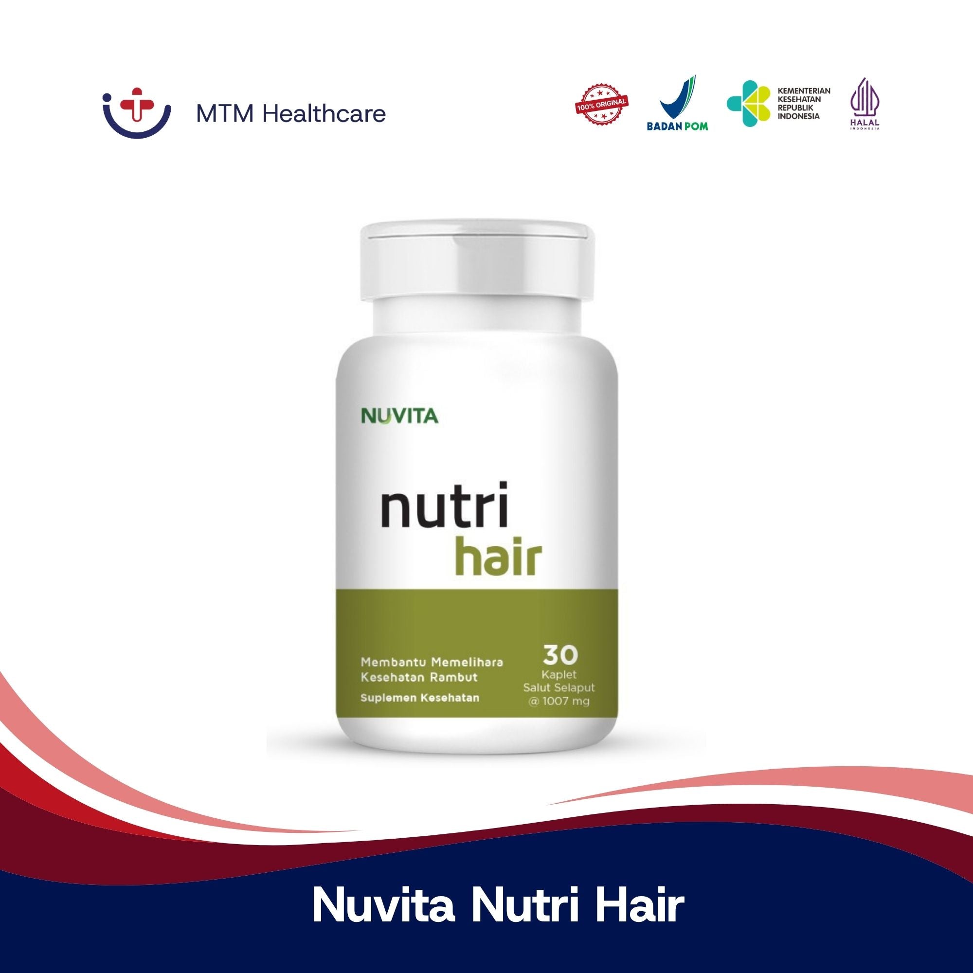 Nuvita Nutri Hair Isi 30 Kaplet Vitamin Suplemen