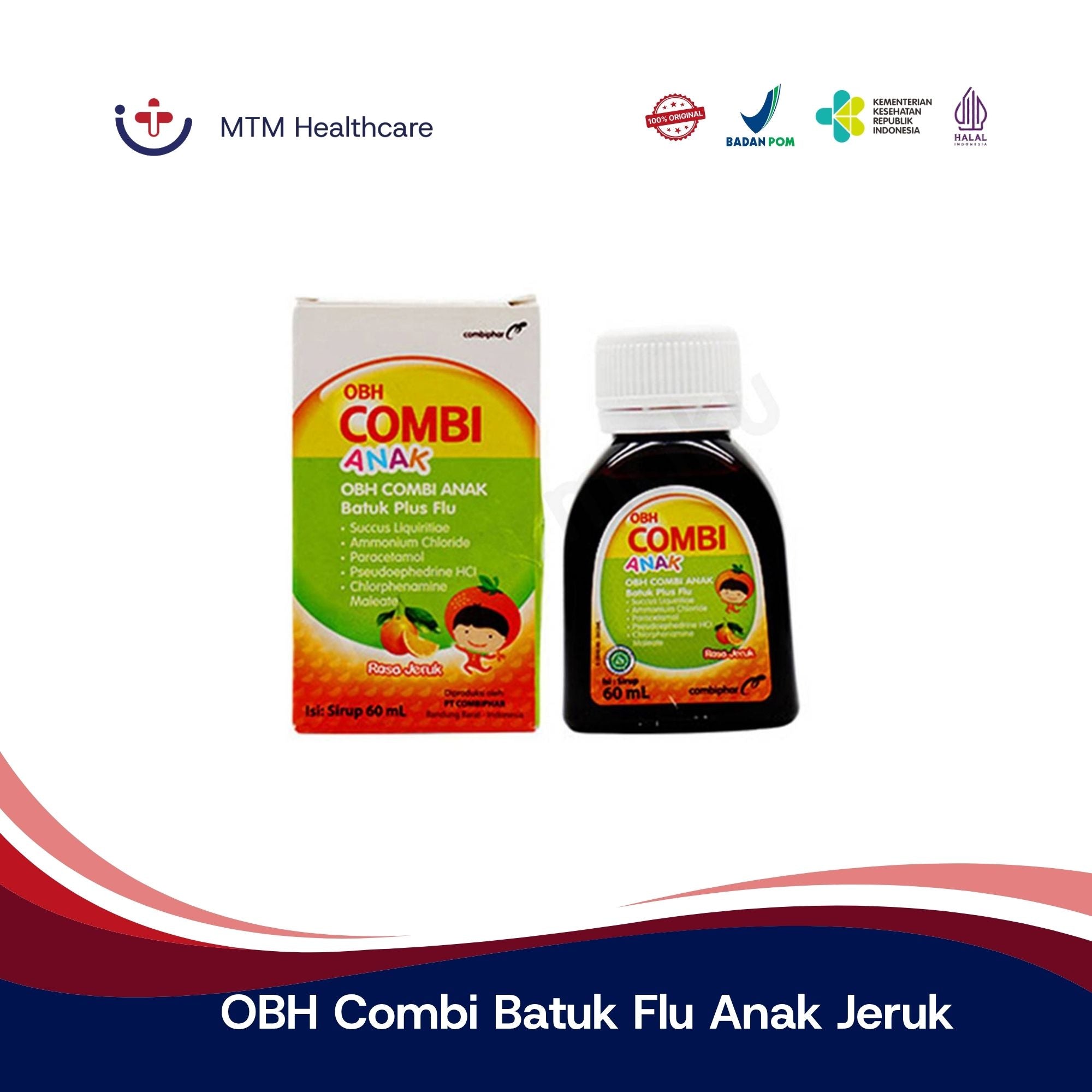 OBH COMBI BATUK FLU ANAK JERUK 60 ML