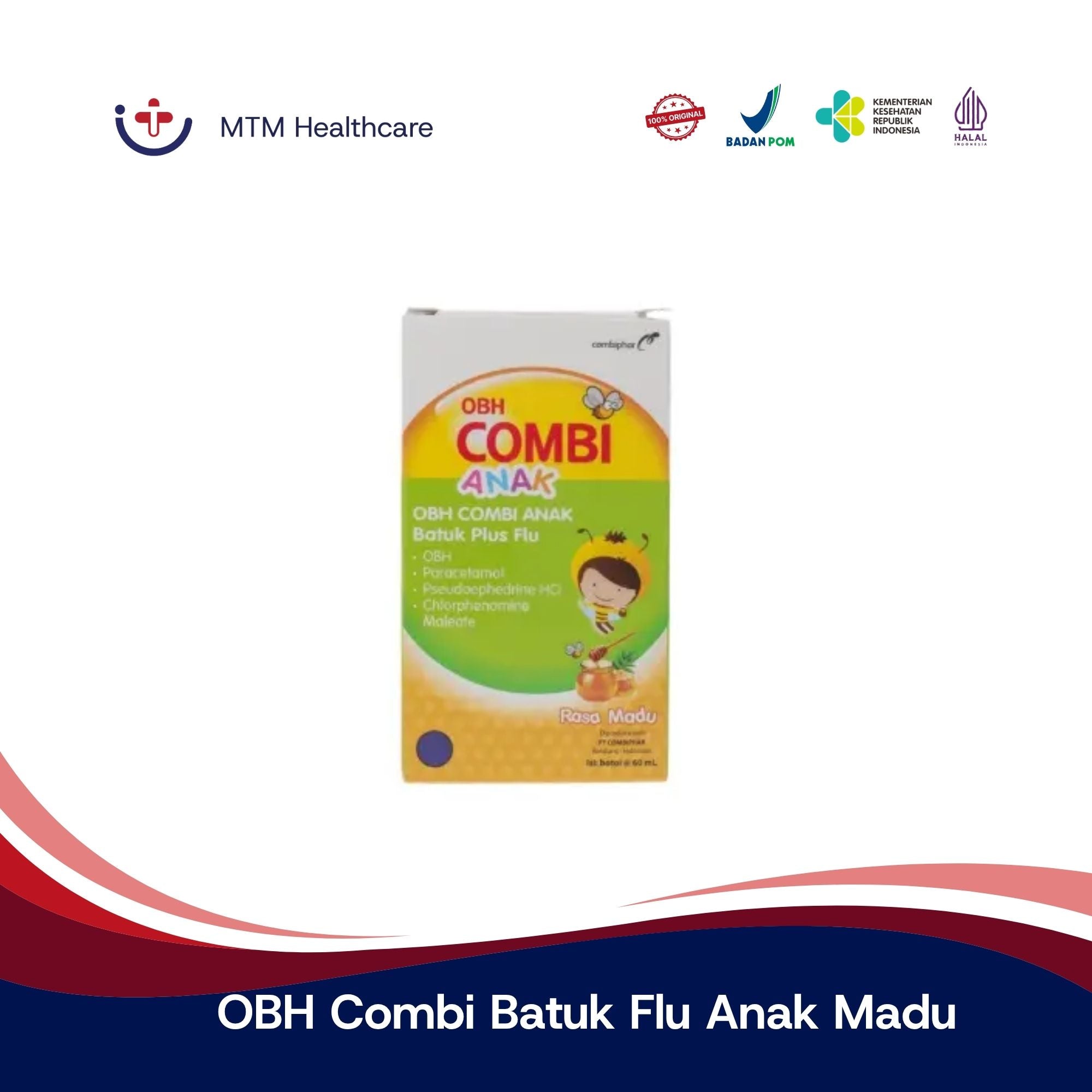 OBH COMBI BATUK FLU ANAK MADU 60 ML