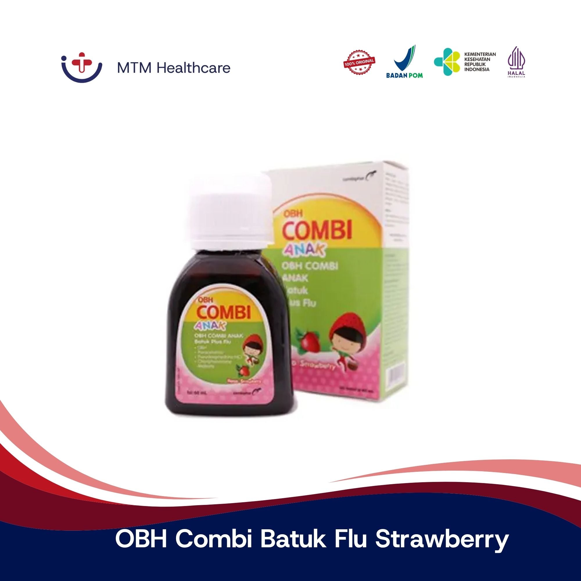 OBH COMBI BATUK FLU STRAWBERRY 60 ML