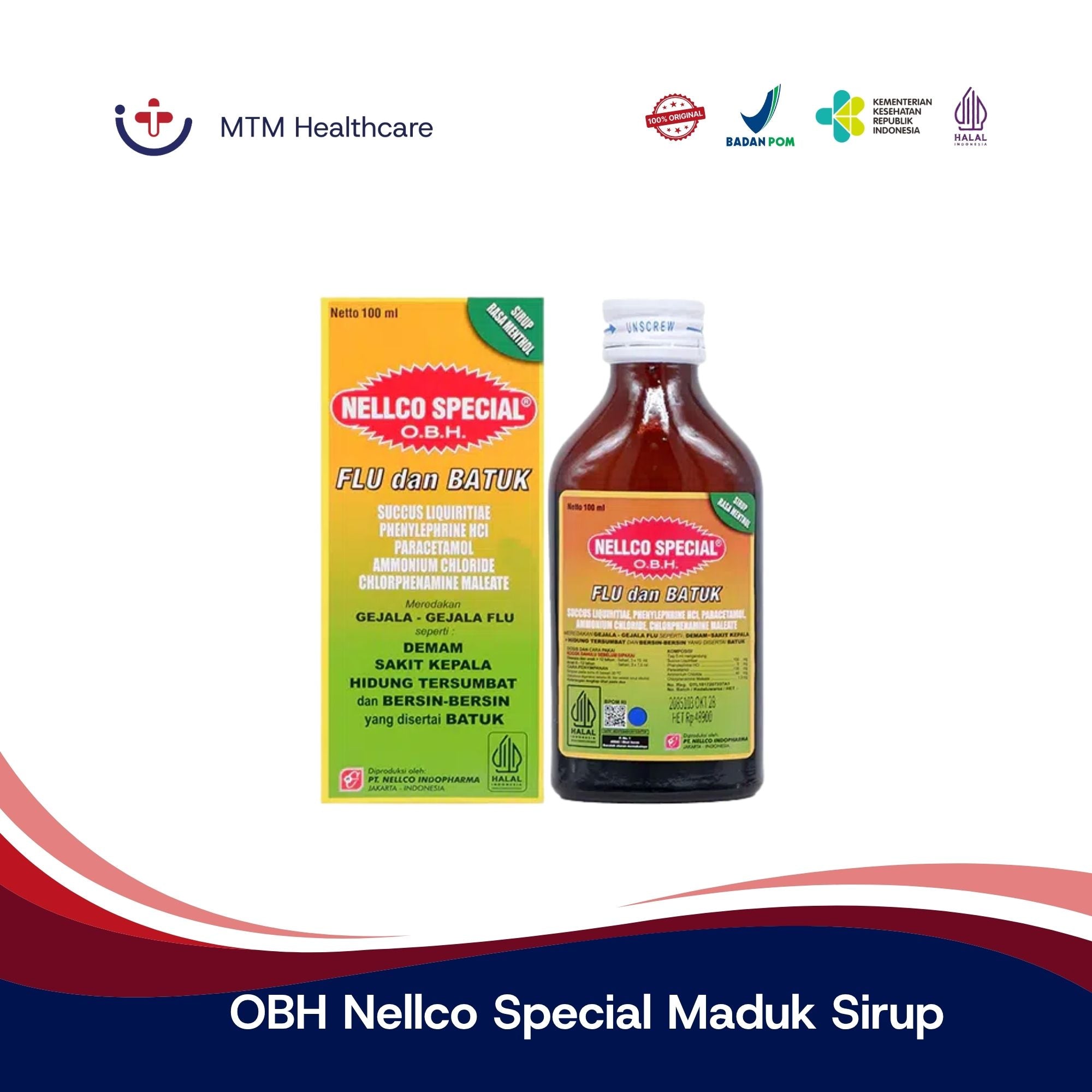 OBH NELLCO SPECIAL MADU SIRUP 55 ML