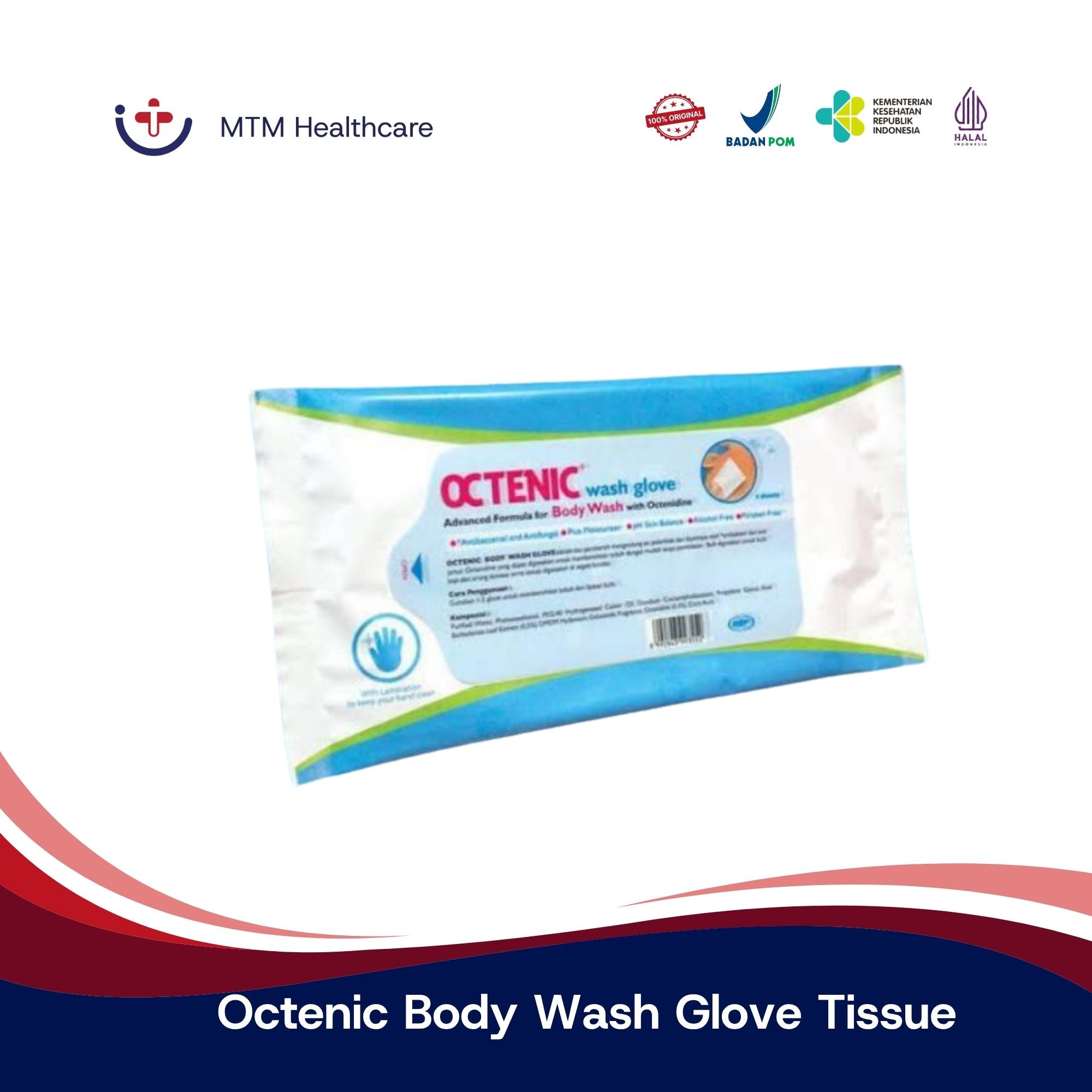 Octenic Body Wash Glove Tissue