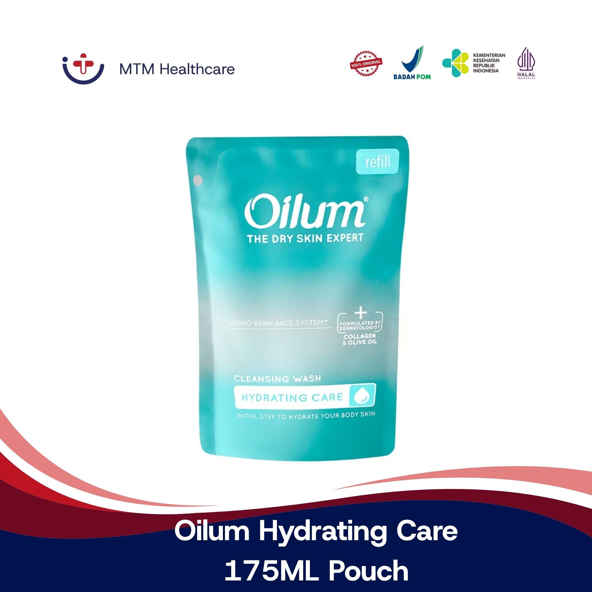 Oilum Hydrating Care Cleansing Wash 175ML Pouch