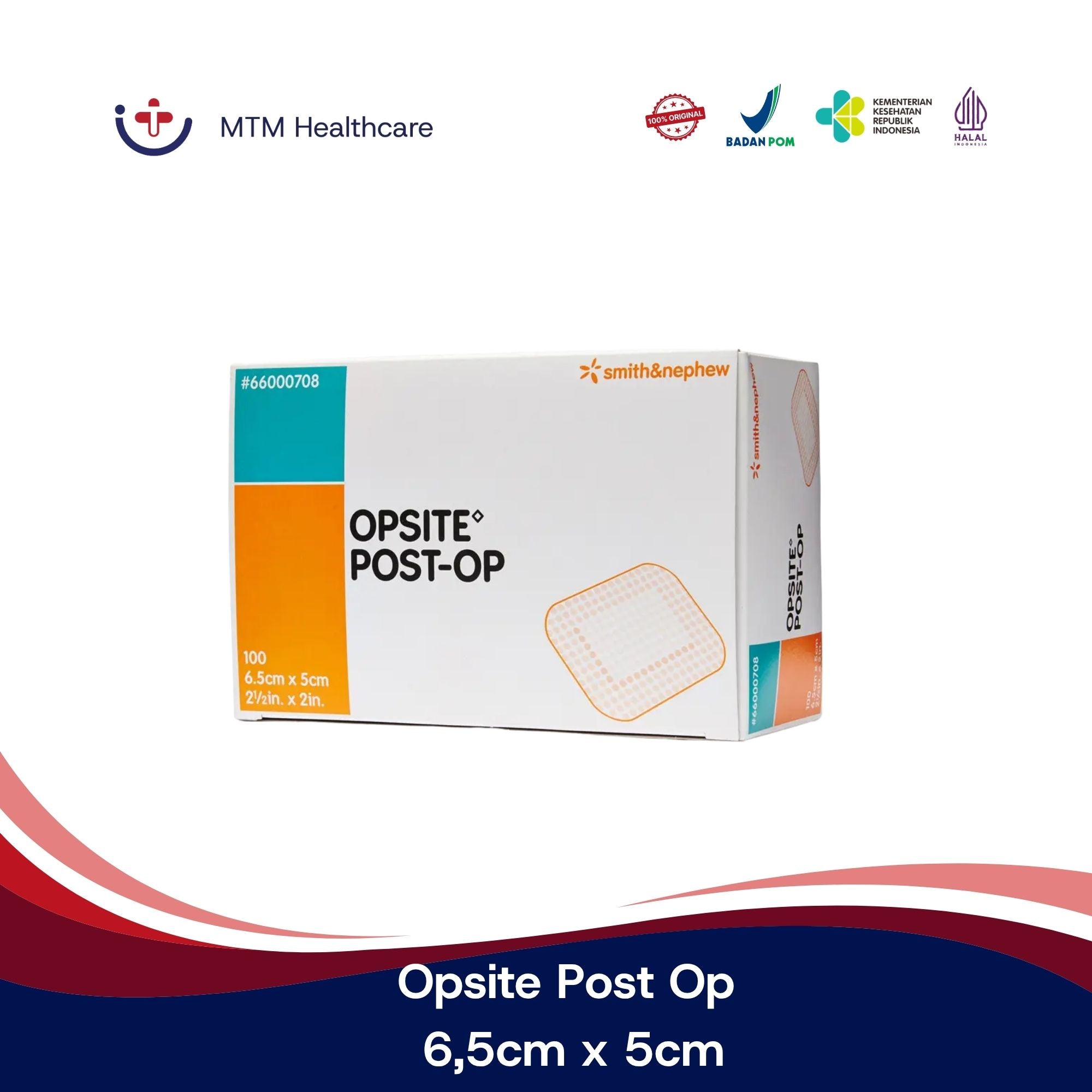 Opsite Post Op 6,5cm x 5cm Plester Anti Air