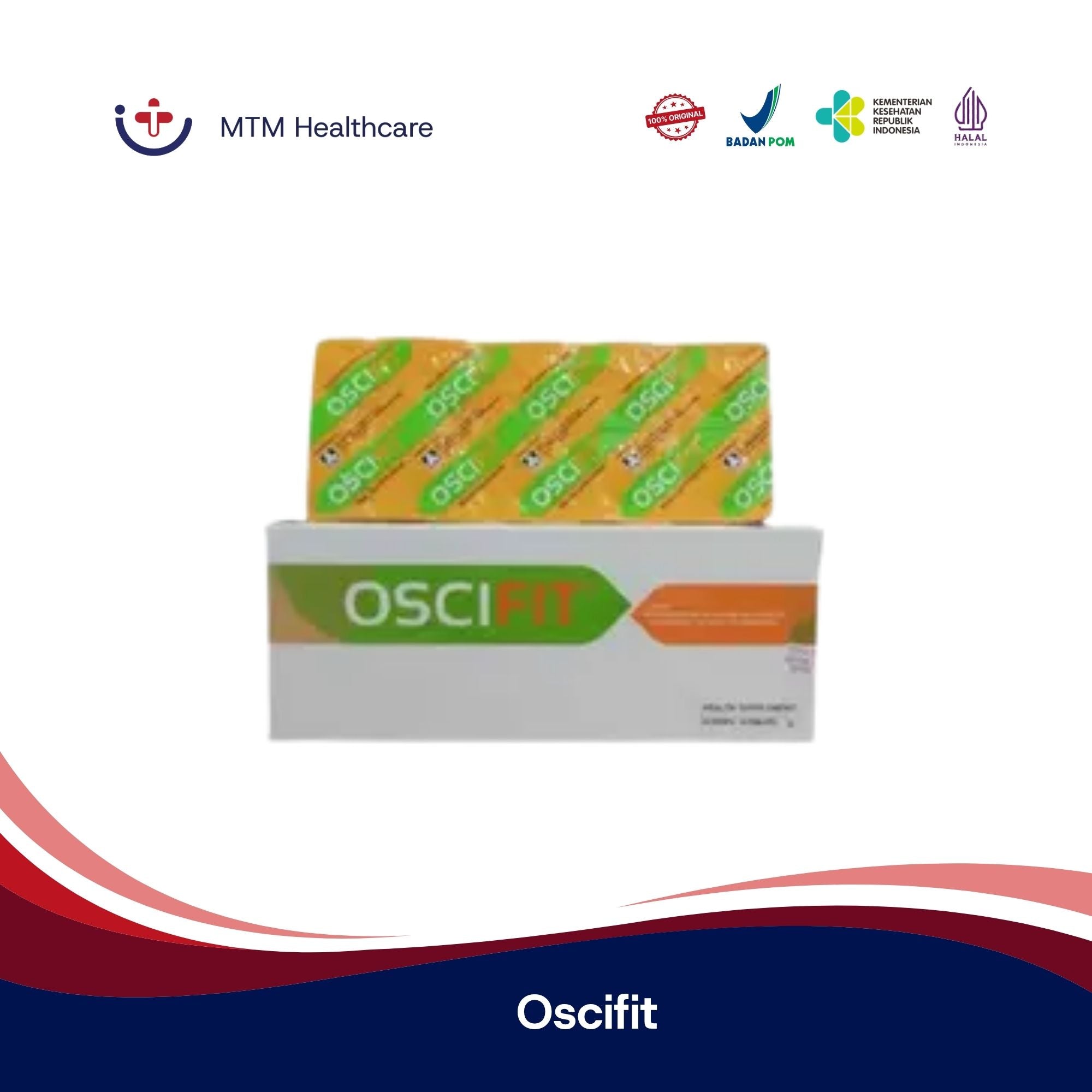 Oscifit Strip Isi 10 Tablet Vitamin Suplemen