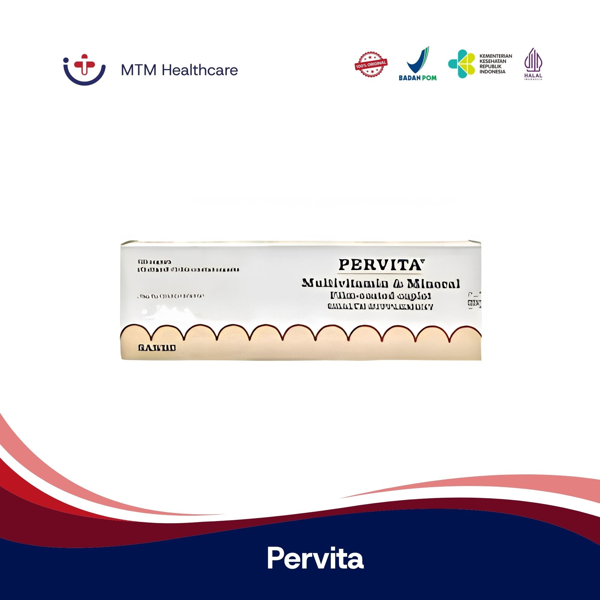 PERVITA FCC BOX 100 KAPLET VITAMIN SUPLEMEN