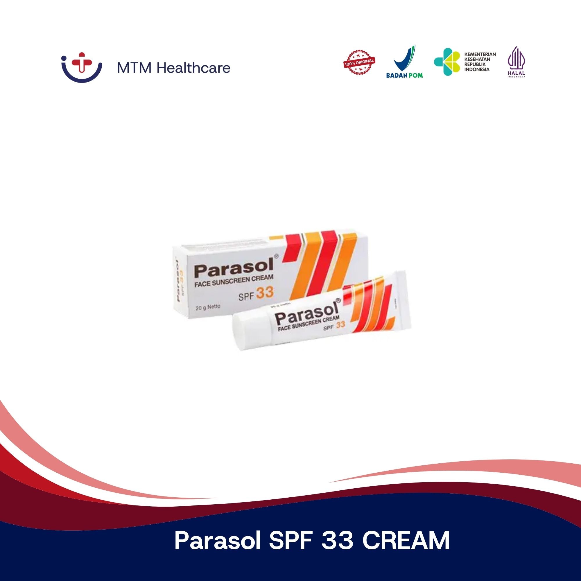 PARASOL SPF 33 CREAM 20 GR KRIM