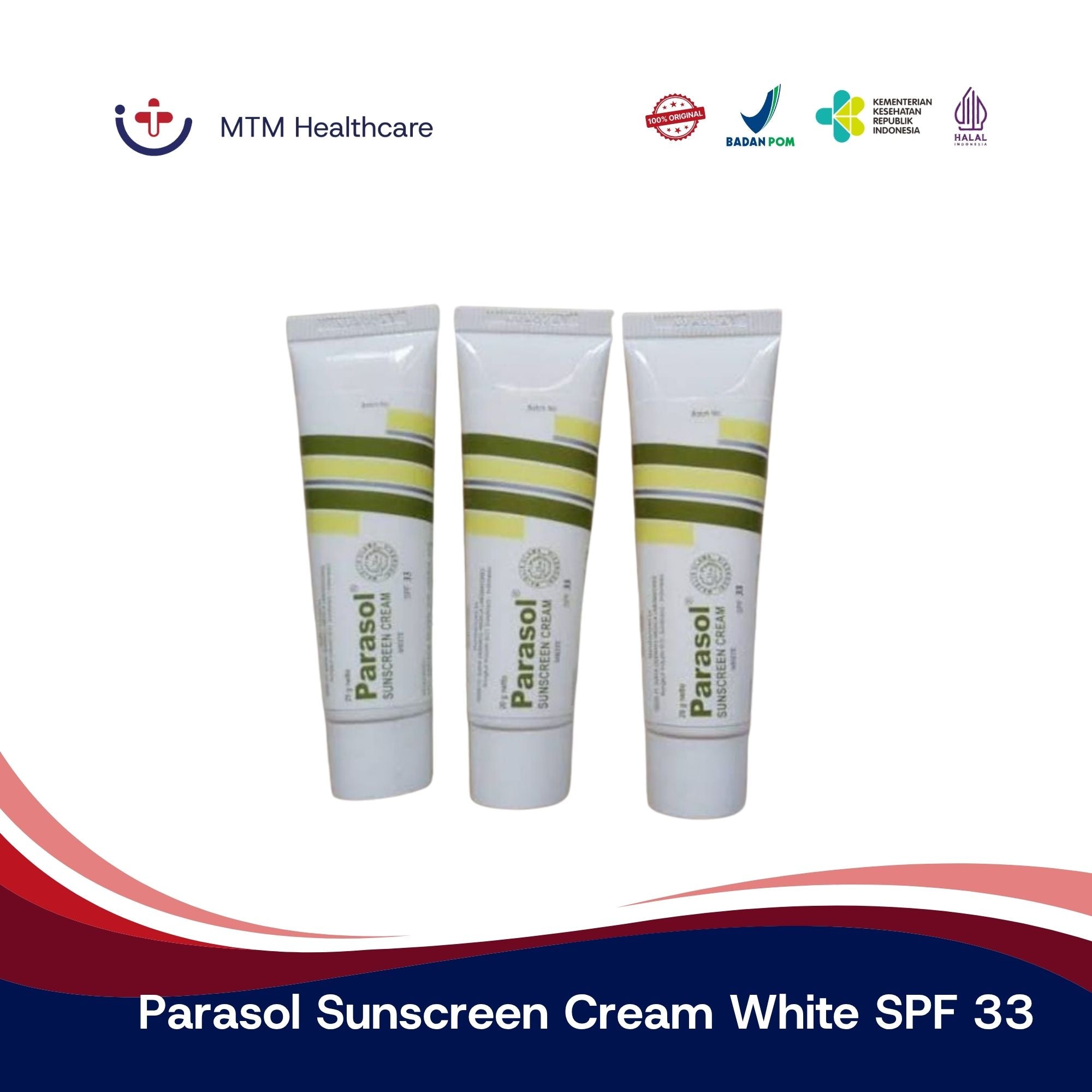 Parasol Sunscreen Cream White SPF 33