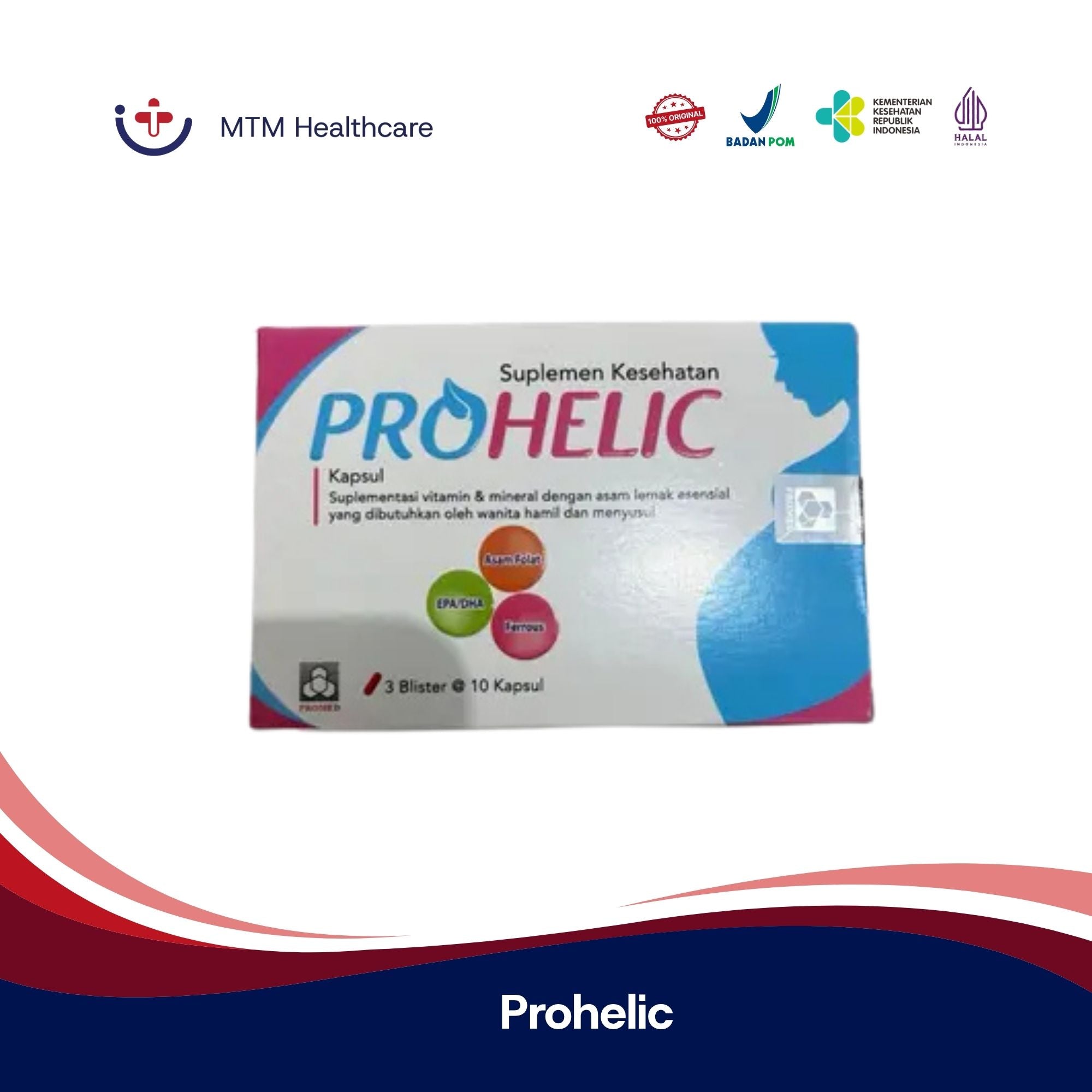 PROHELIC STRIP ISI 10 KAPSUL VITAMIN