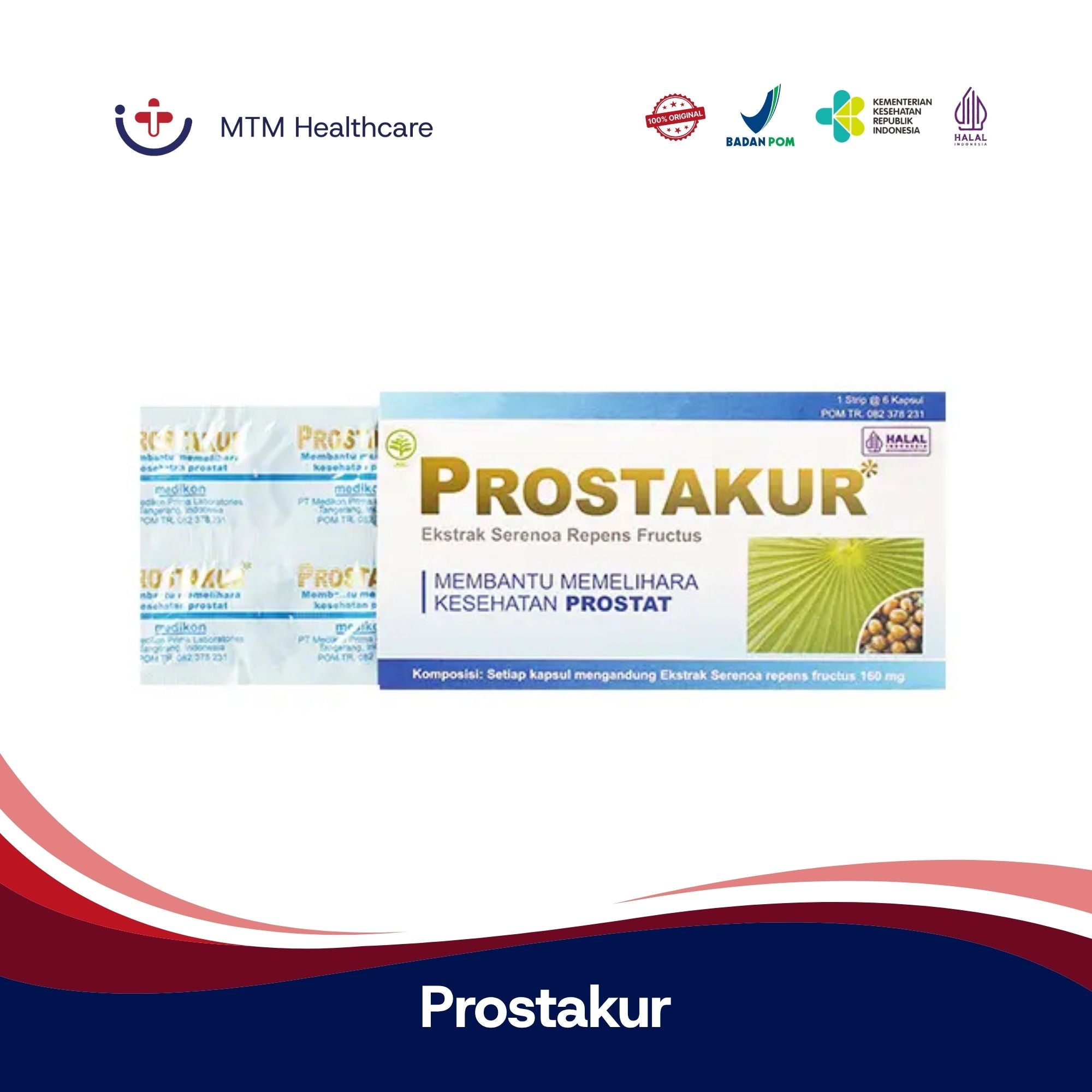 Prostakur Box Isi 30 Tablet Suplemen Vitamin
