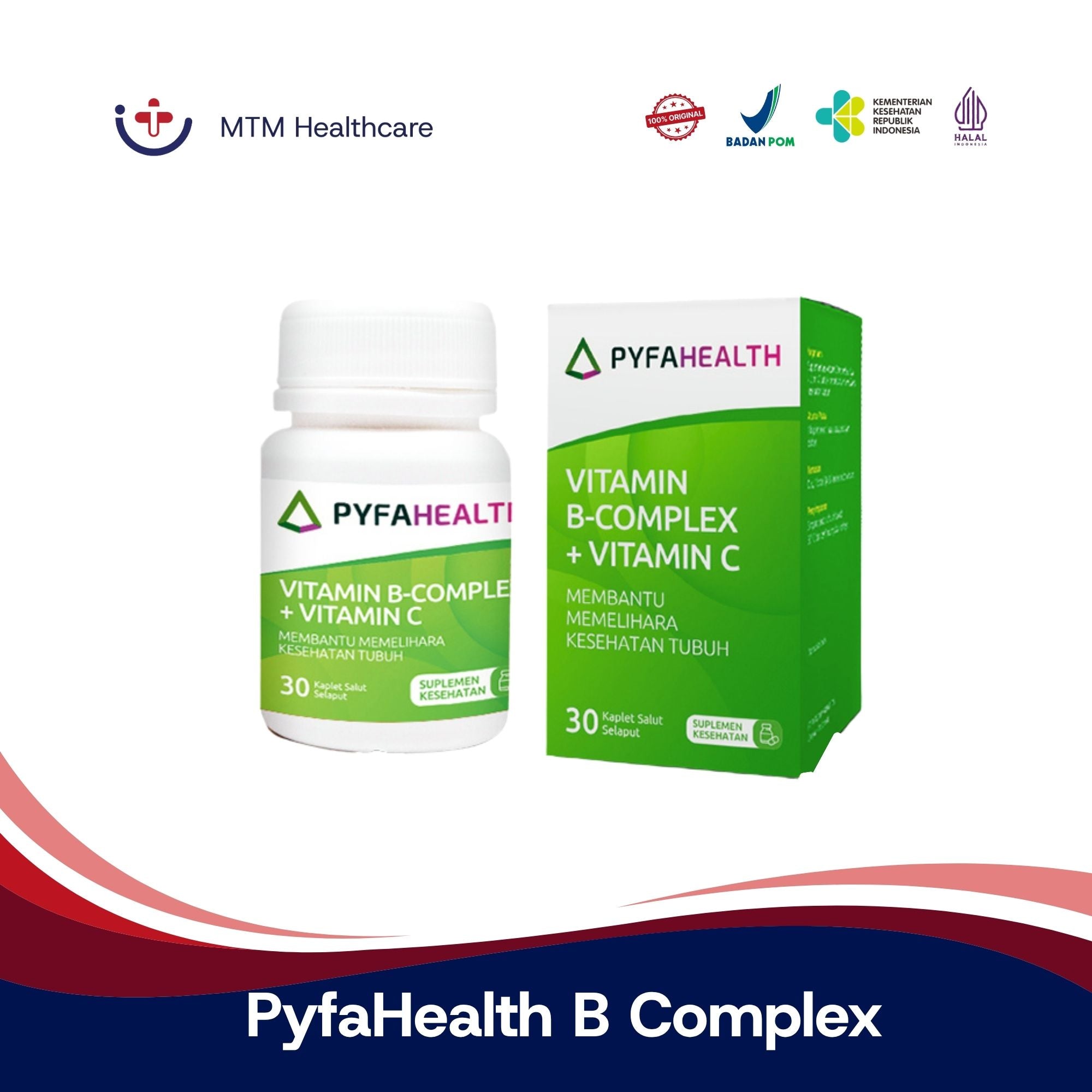 PyfaHealth B Complex Vitamin C Isi 30 Tablet