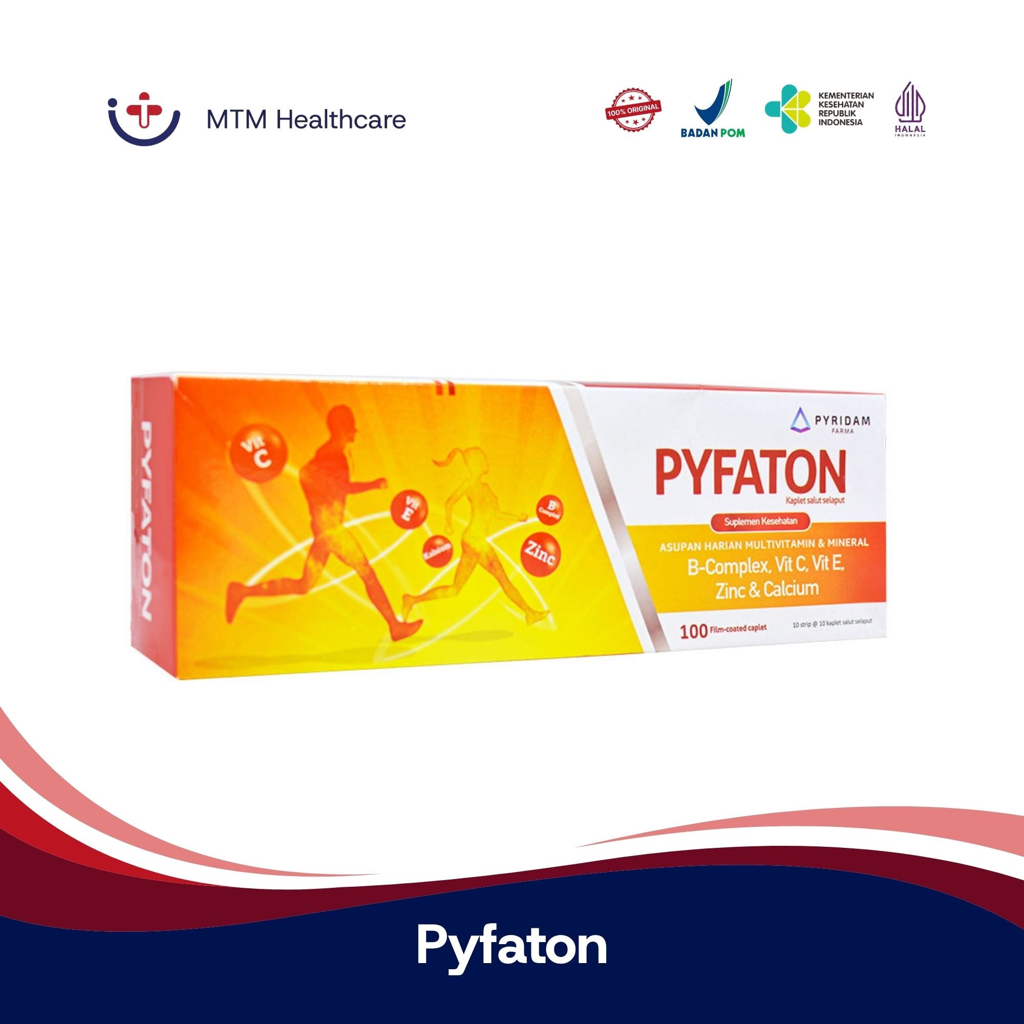 Pyfaton Box Isi 100 Tablet Vitamin Suplemen