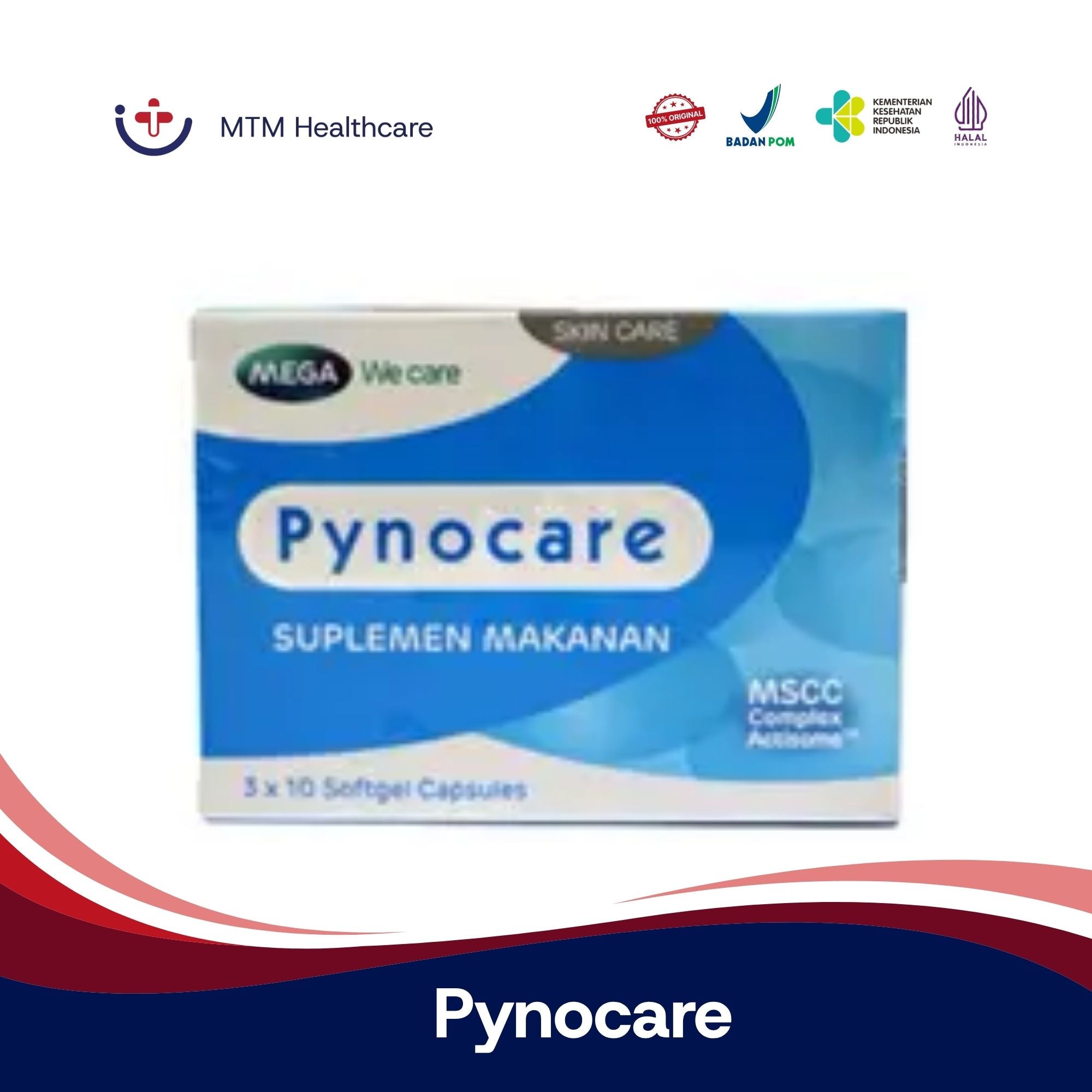 Pynocare Box isi 30 Tablet Vitamin Suplemen